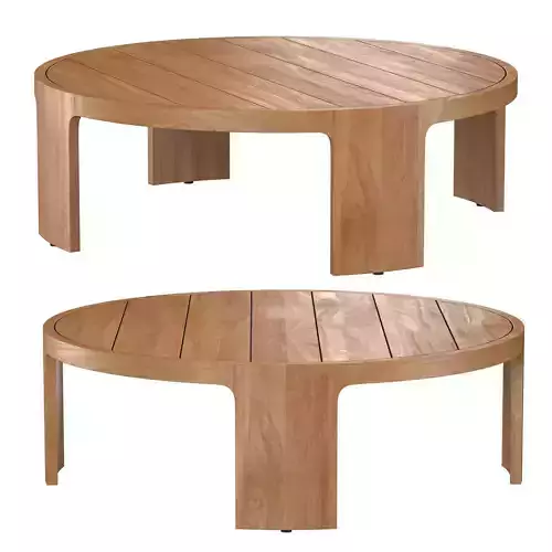  Sedona Teak Round Coffee Table 3D model