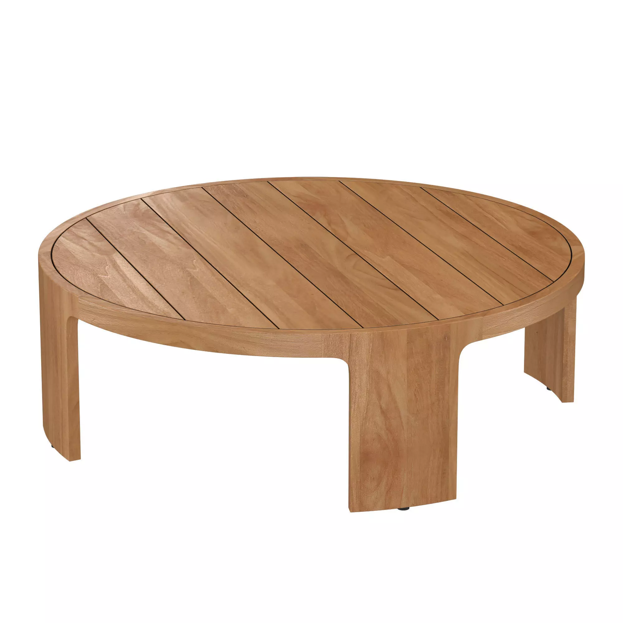 Sedona Teak Round Coffee Table 3D model_3