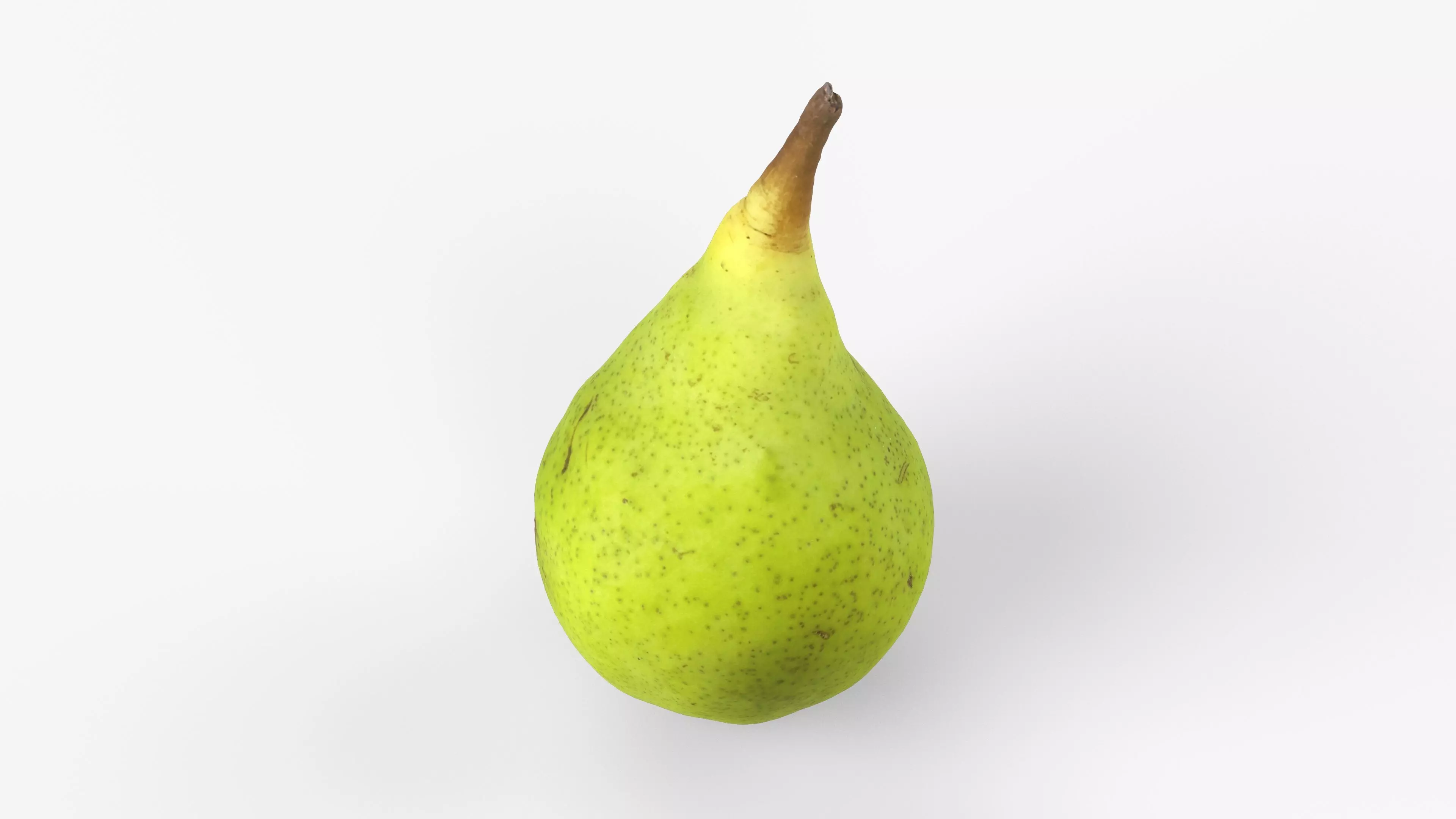 Photorealistic 3D scan of ripe pear Low-poly 3D model_4