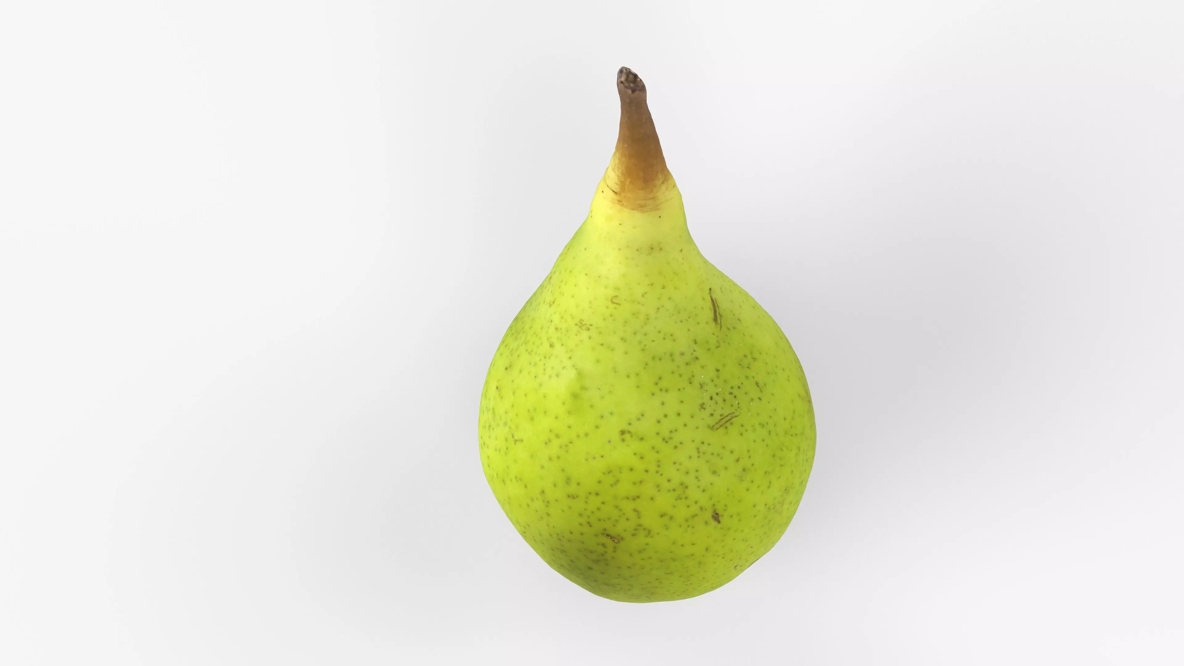 Photorealistic 3D scan of ripe pear Low-poly 3D model_13