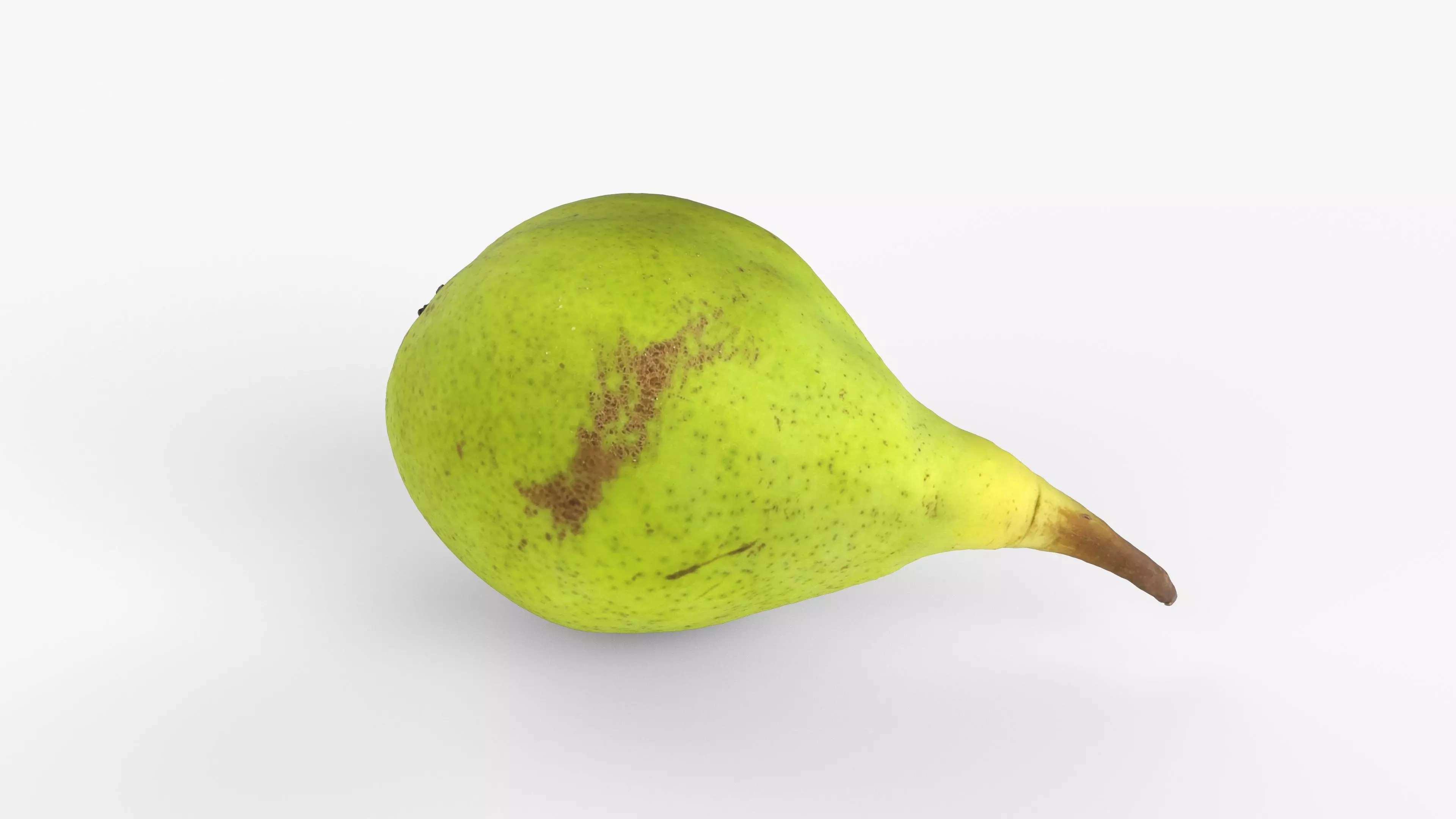 Photorealistic 3D scan of ripe pear Low-poly 3D model_11