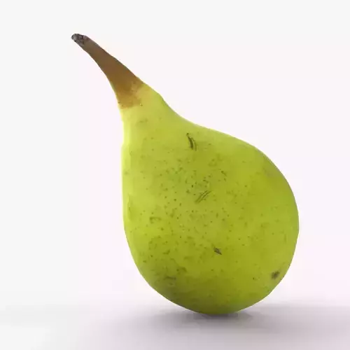 Photorealistic 3D scan of ripe pear