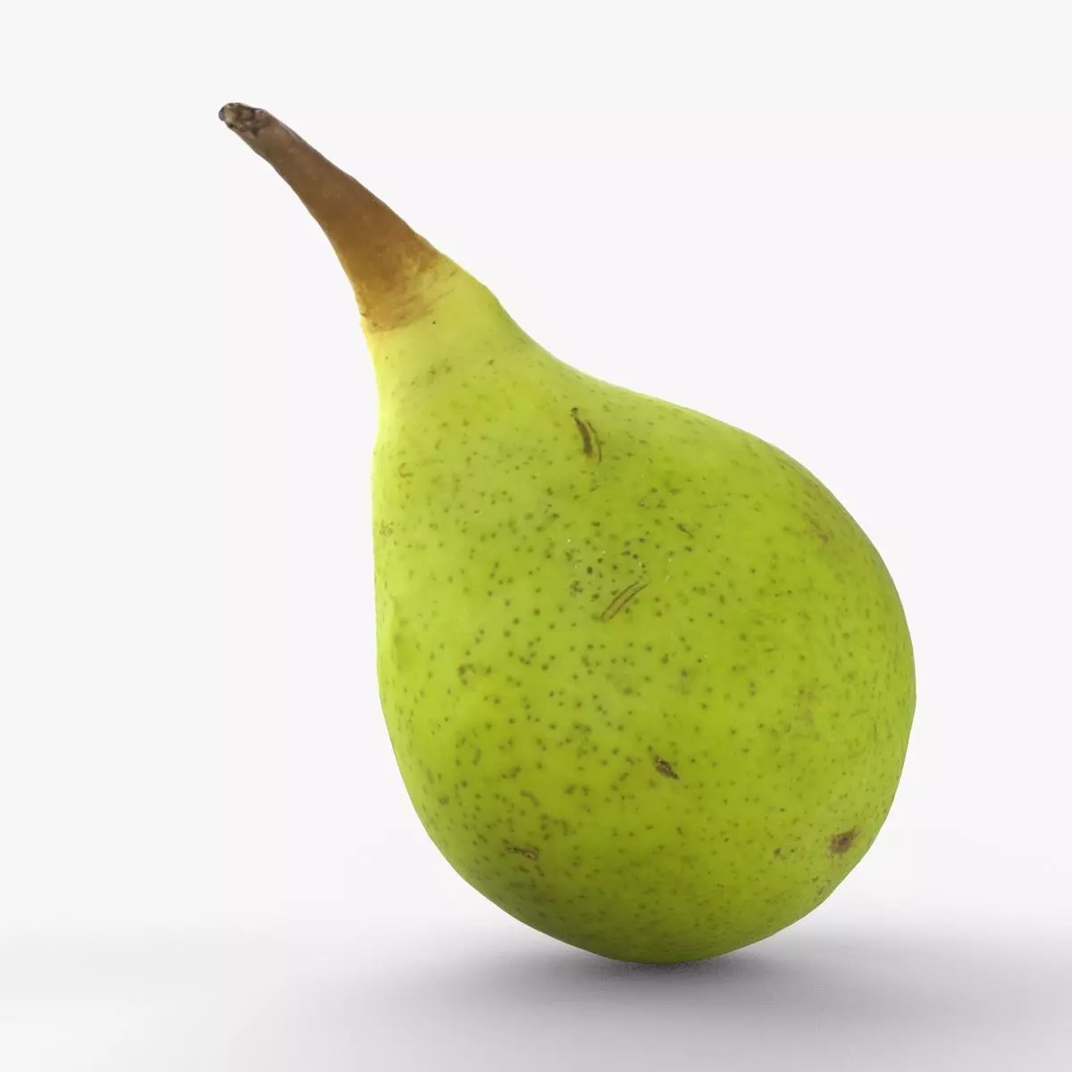 Photorealistic 3D scan of ripe pear Low-poly 3D model_0