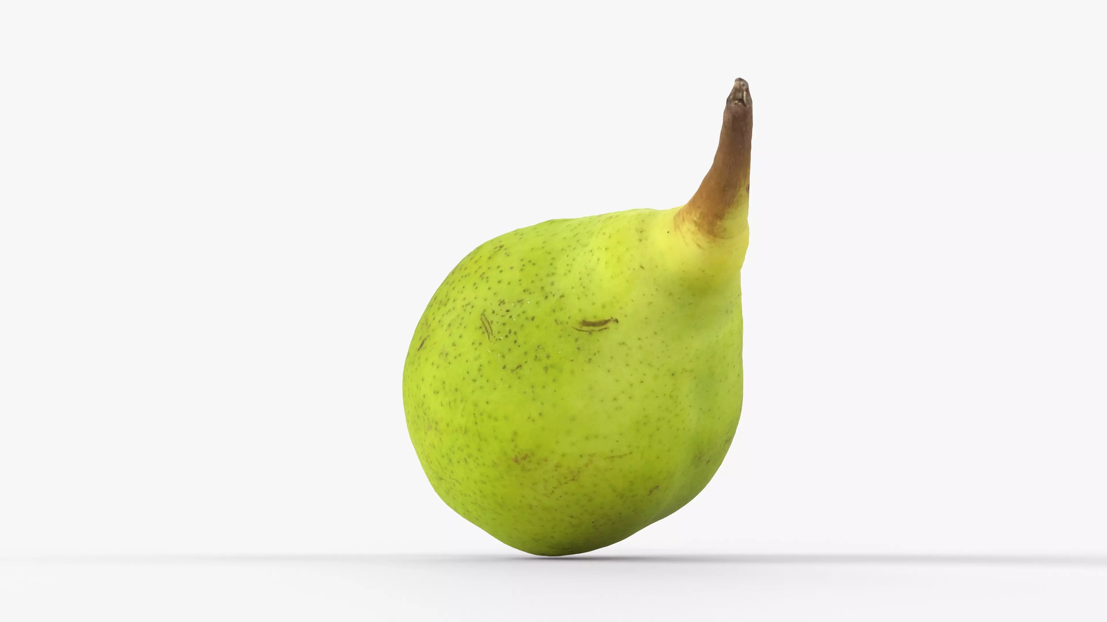 Photorealistic 3D scan of ripe pear Low-poly 3D model_12