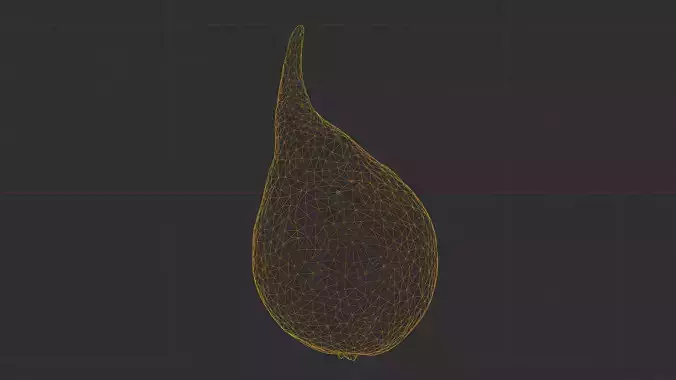 Photorealistic 3D scan of ripe pear Low-poly 3D model 5