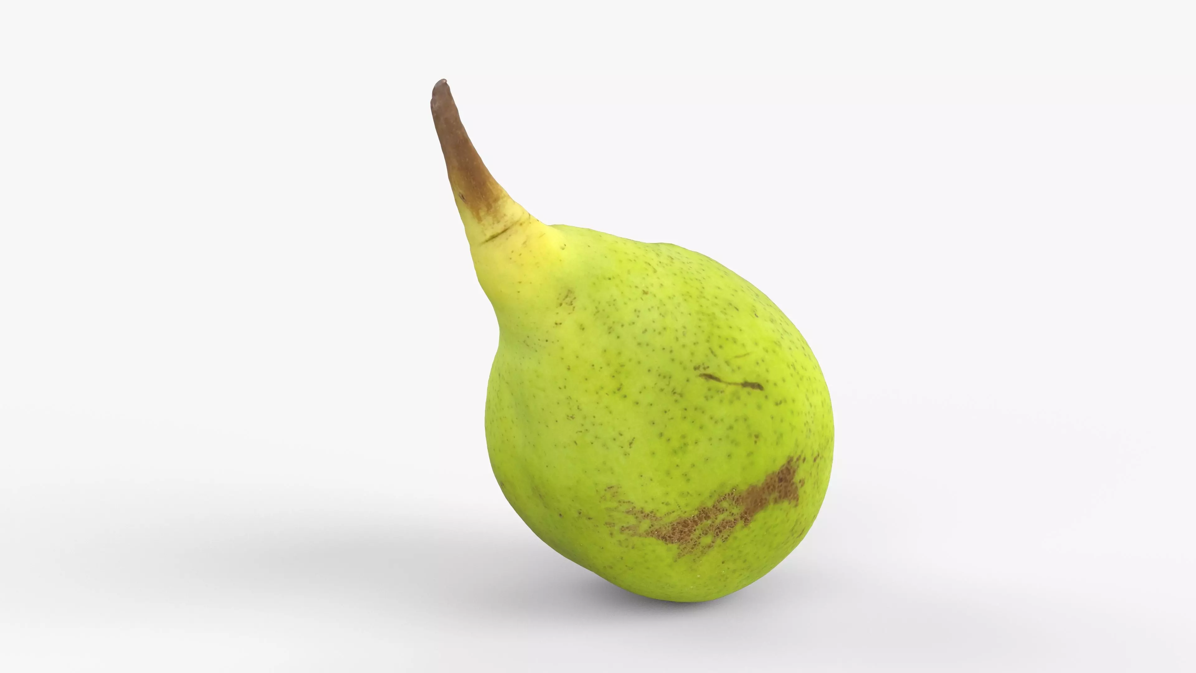 Photorealistic 3D scan of ripe pear Low-poly 3D model_14