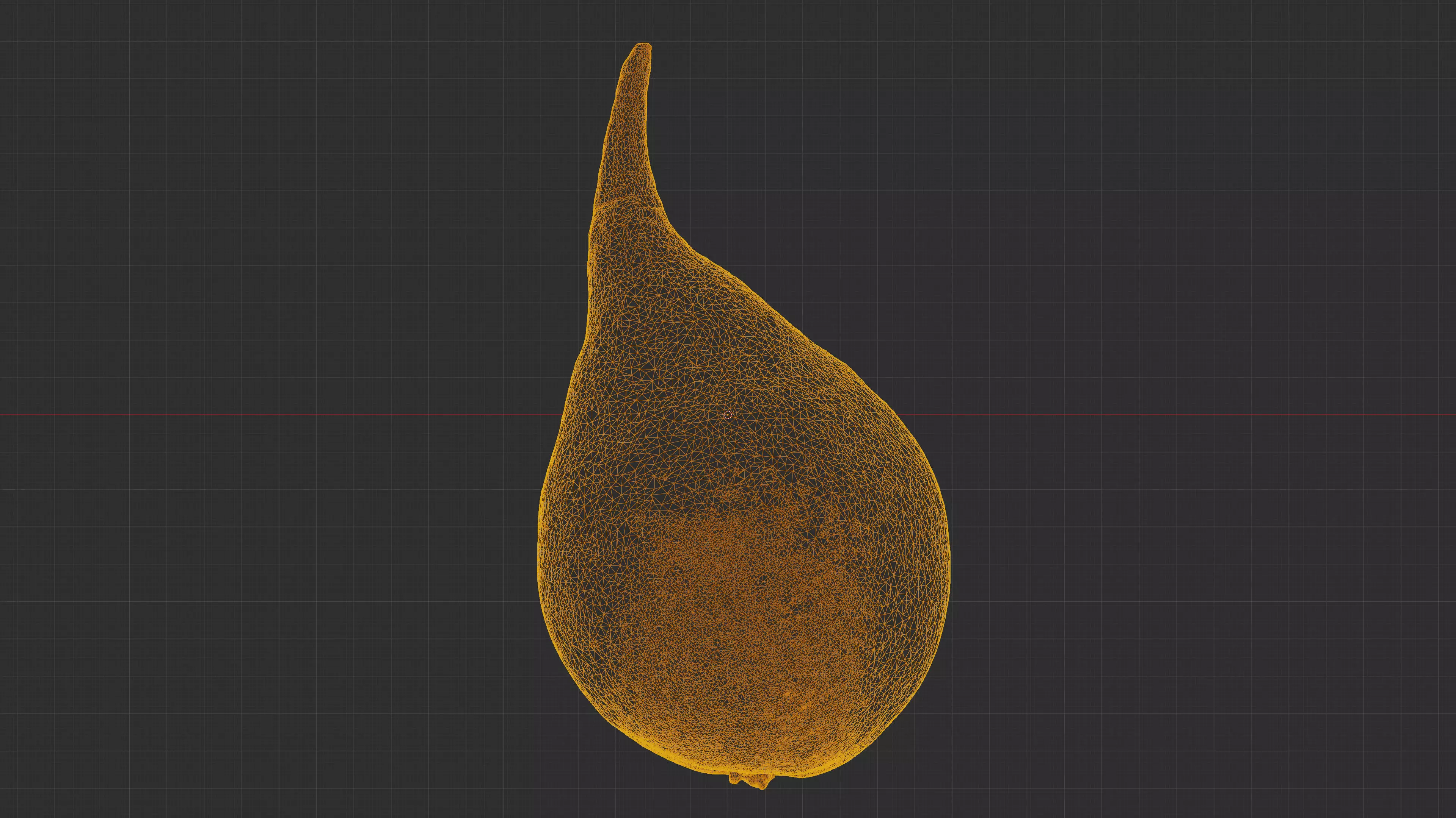 Photorealistic 3D scan of ripe pear Low-poly 3D model_32