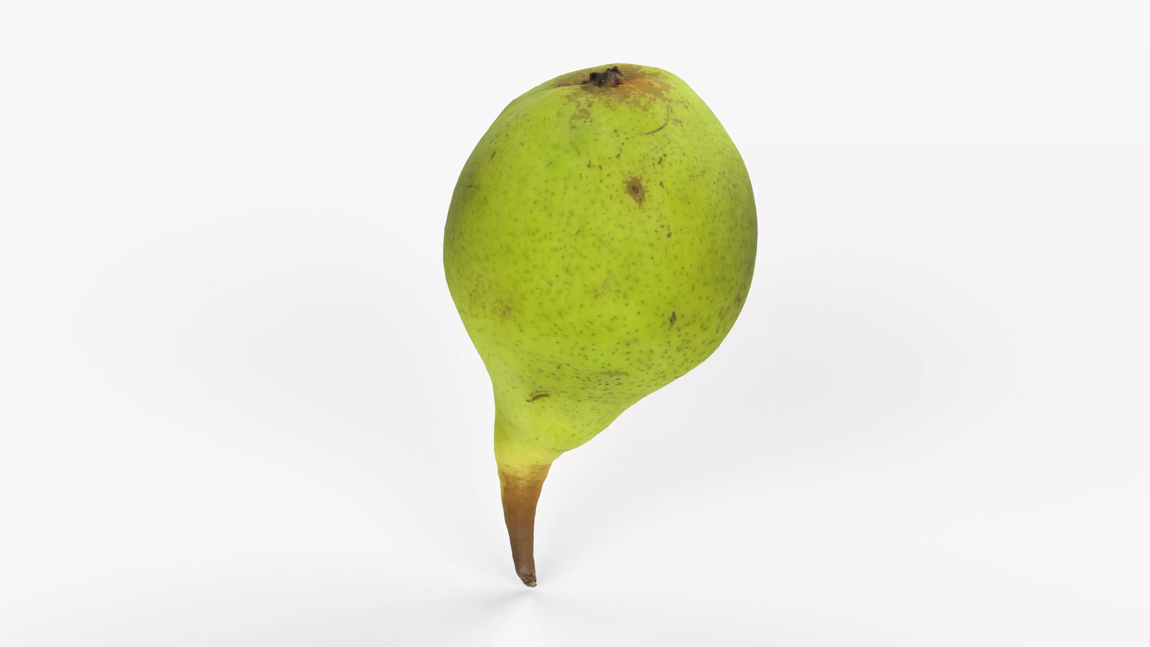 Photorealistic 3D scan of ripe pear Low-poly 3D model_8
