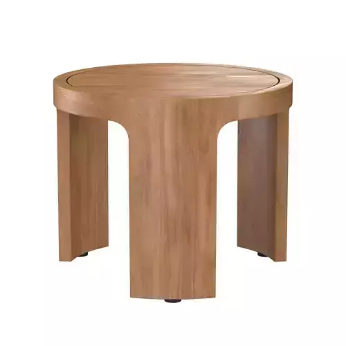 Sedona Teak Round Side Table 3D model