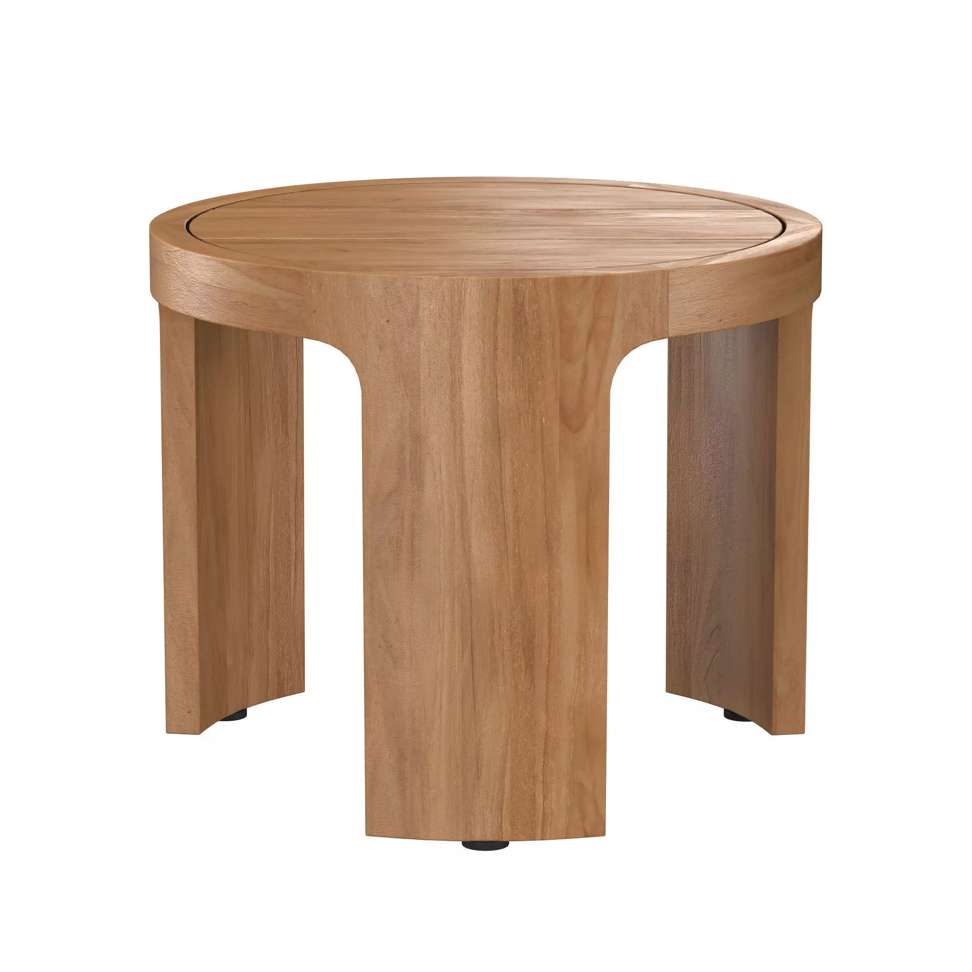 Sedona Teak Round Side Table 3D model_0