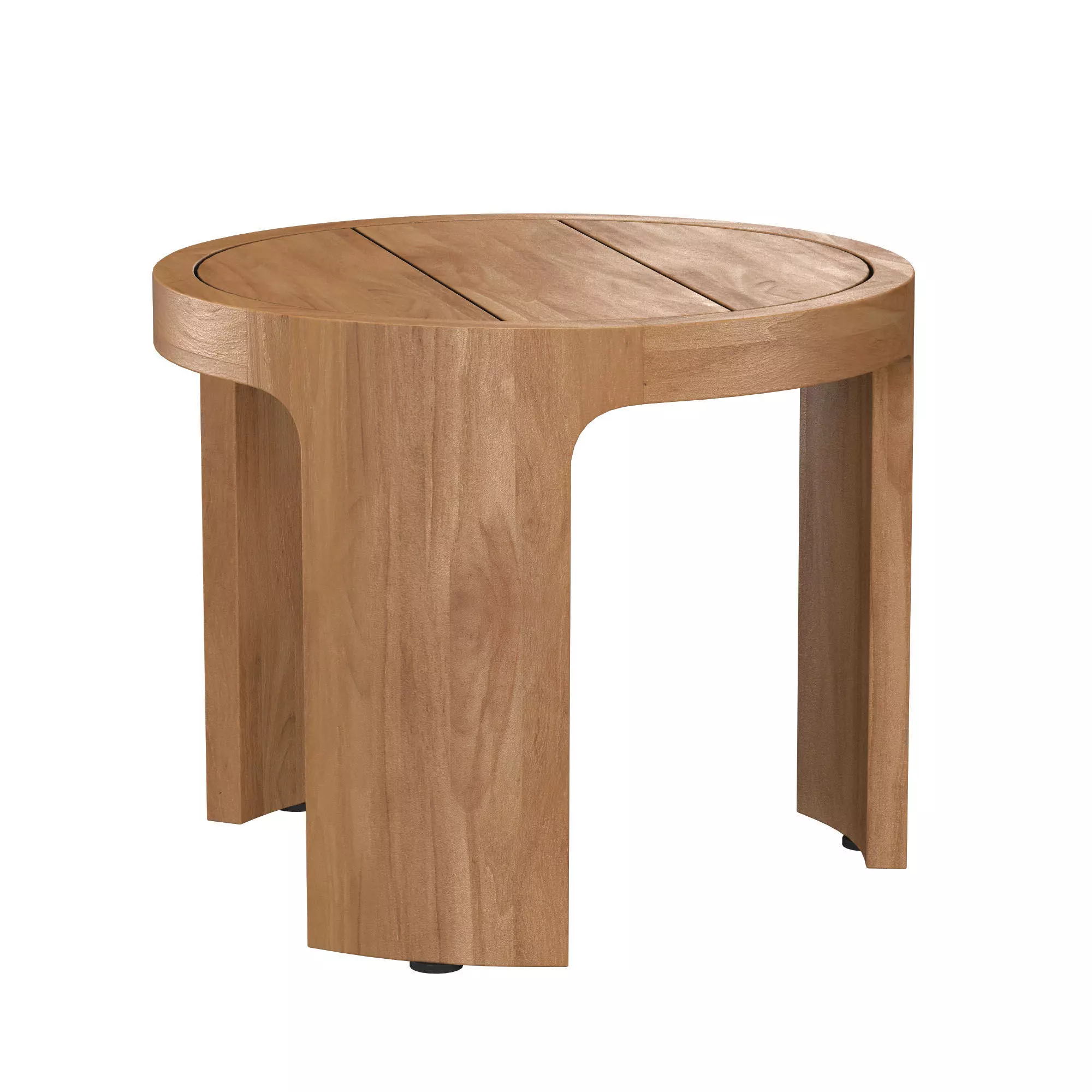 Sedona Teak Round Side Table 3D model_3