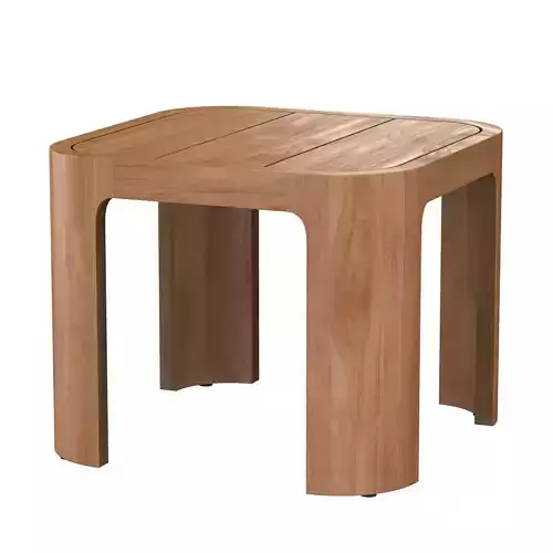 Sedona Teak Side Table 3D model