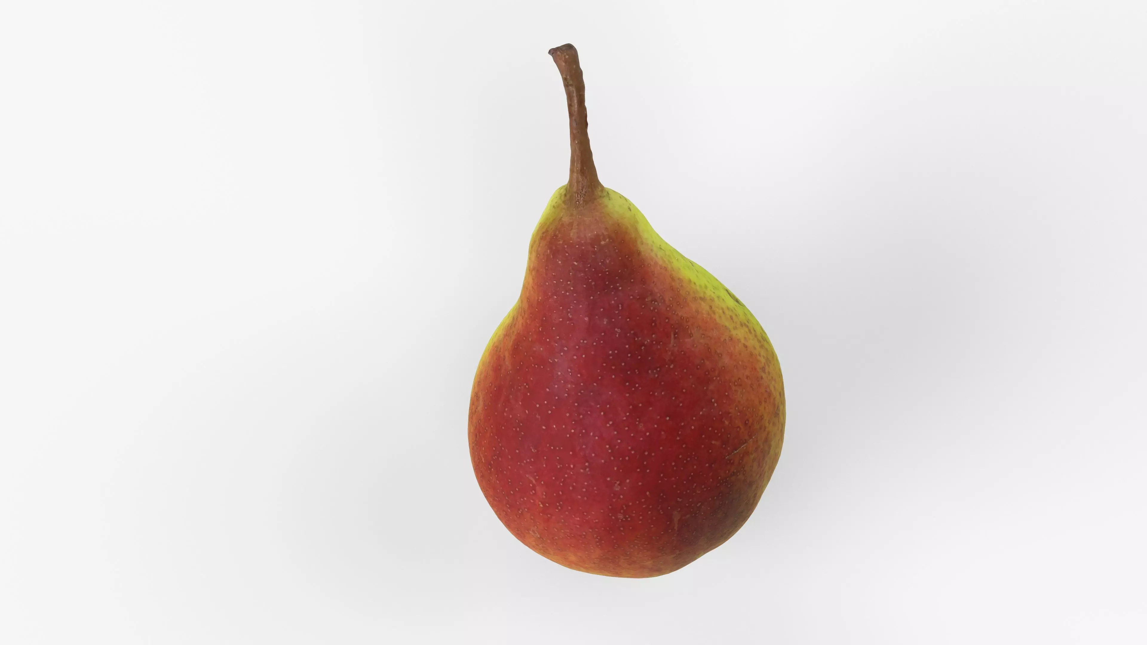 Photorealistic 3D scan of ripe pear Low-poly 3D model_11