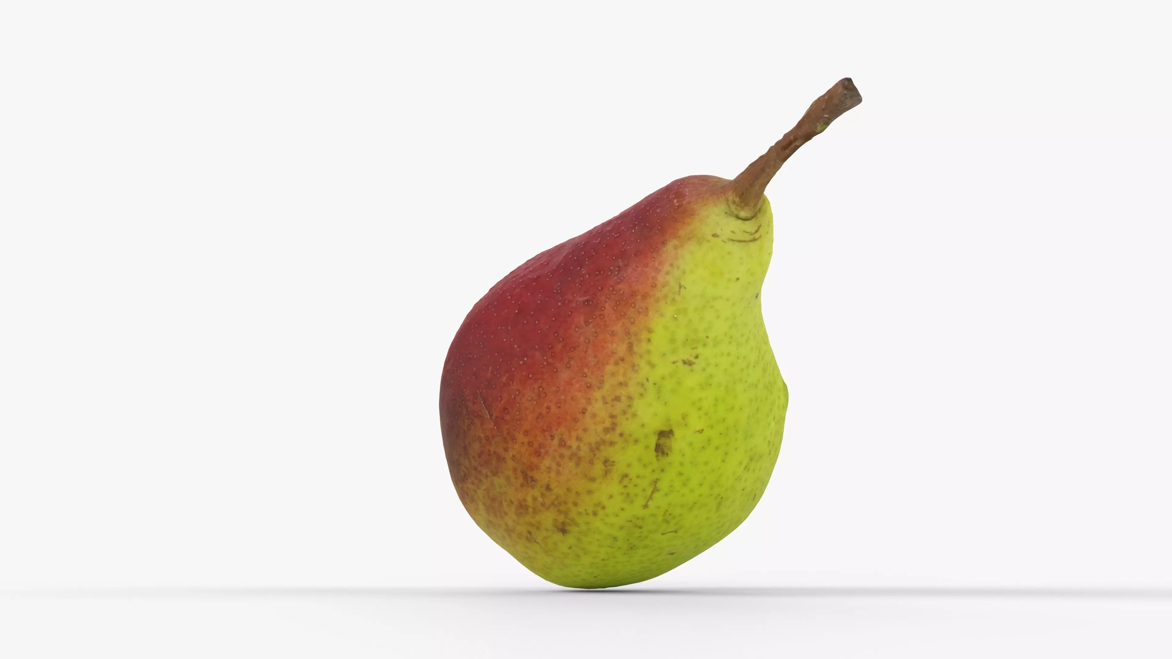 Photorealistic 3D scan of ripe pear Low-poly 3D model_13