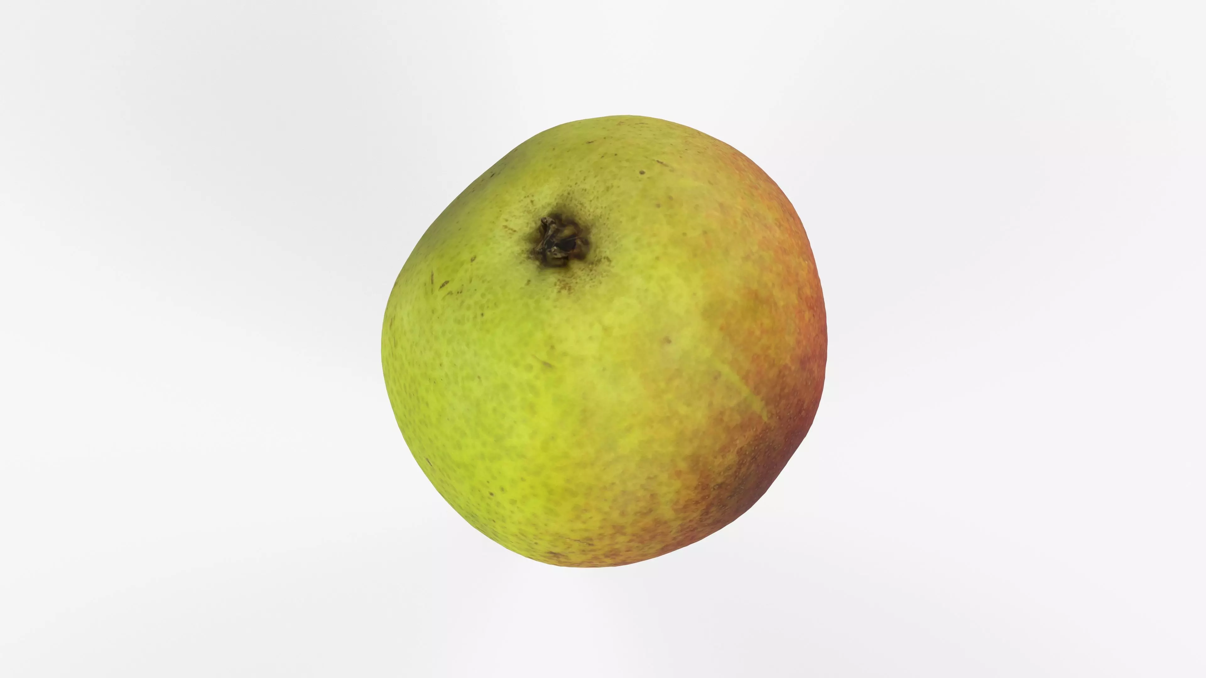 Photorealistic 3D scan of ripe pear Low-poly 3D model_8