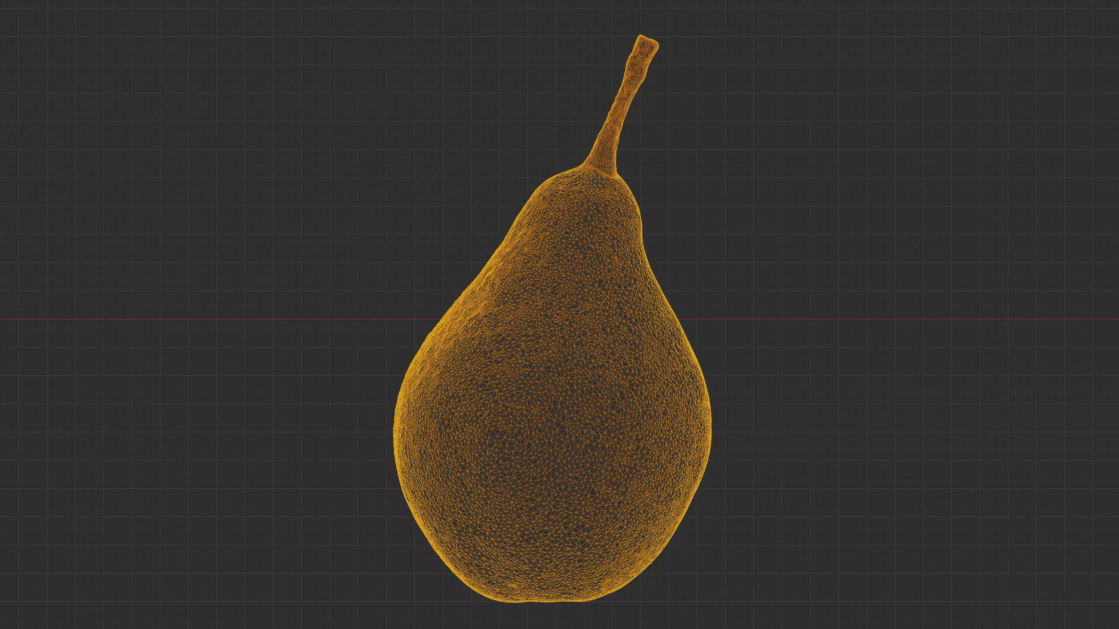 Photorealistic 3D scan of ripe pear Low-poly 3D model_33