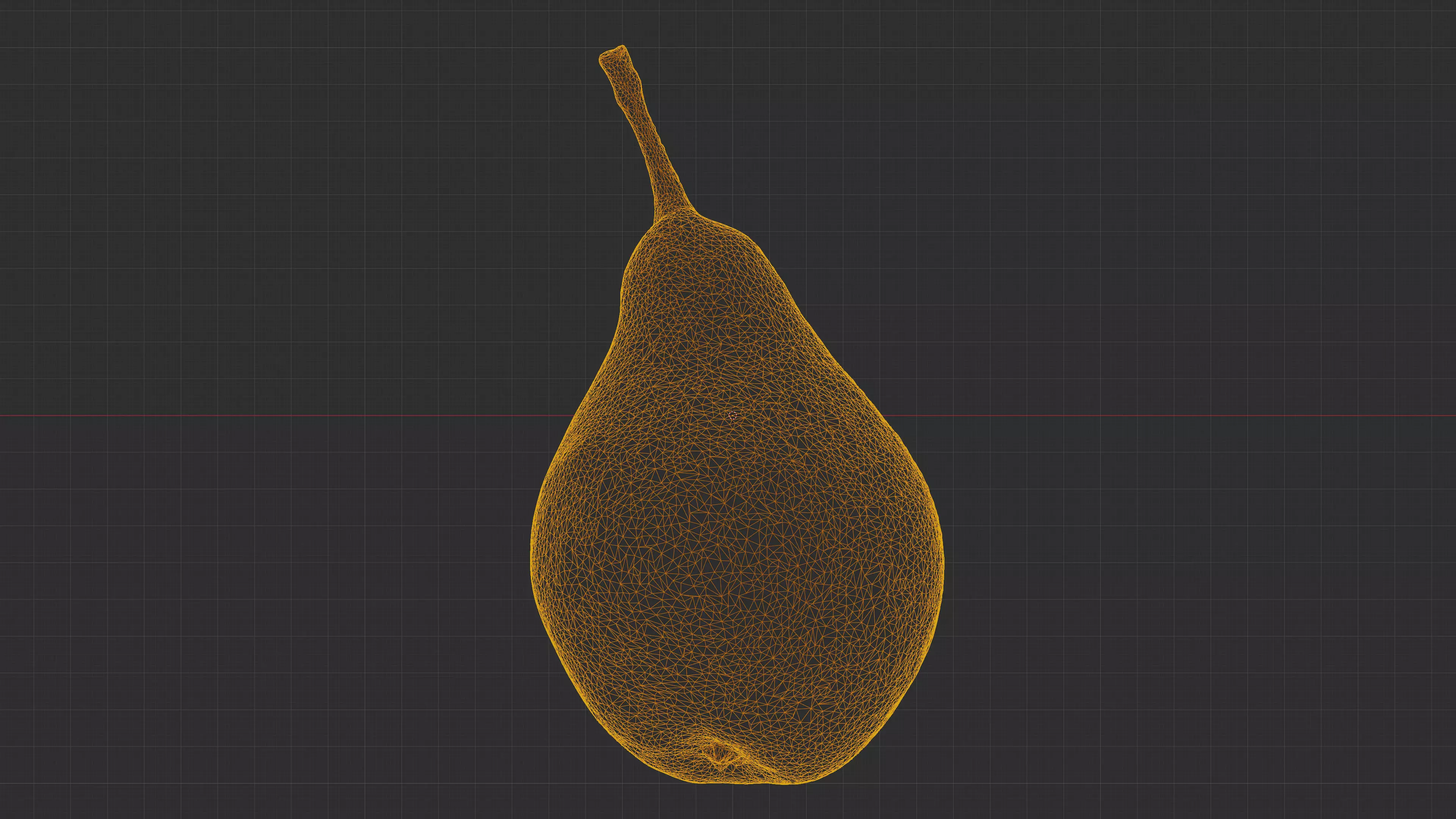 Photorealistic 3D scan of ripe pear Low-poly 3D model_26