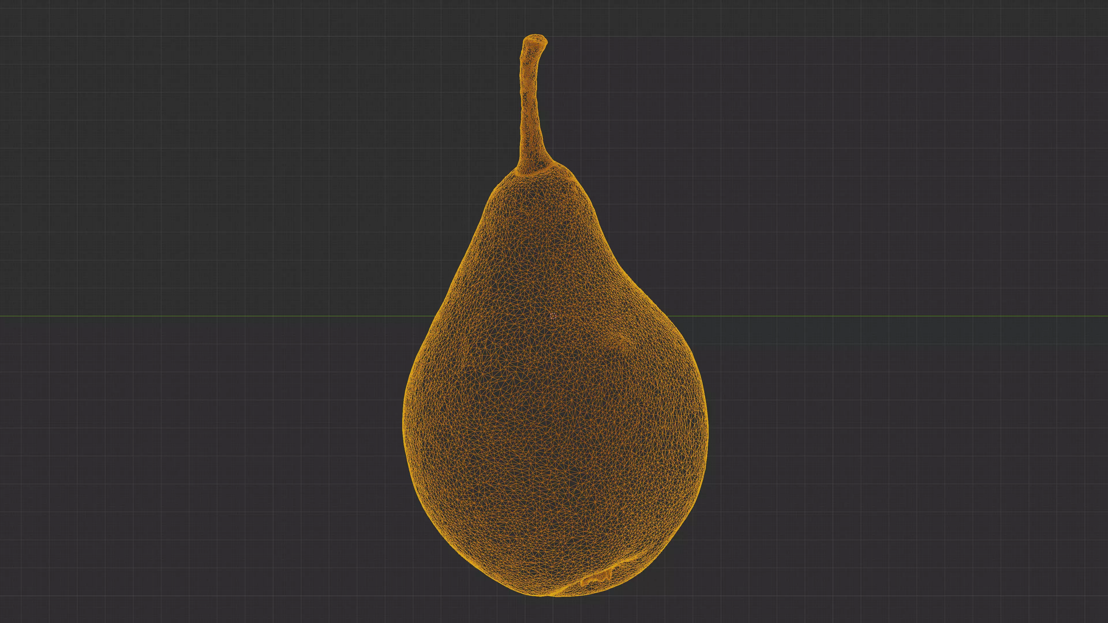 Photorealistic 3D scan of ripe pear Low-poly 3D model_35