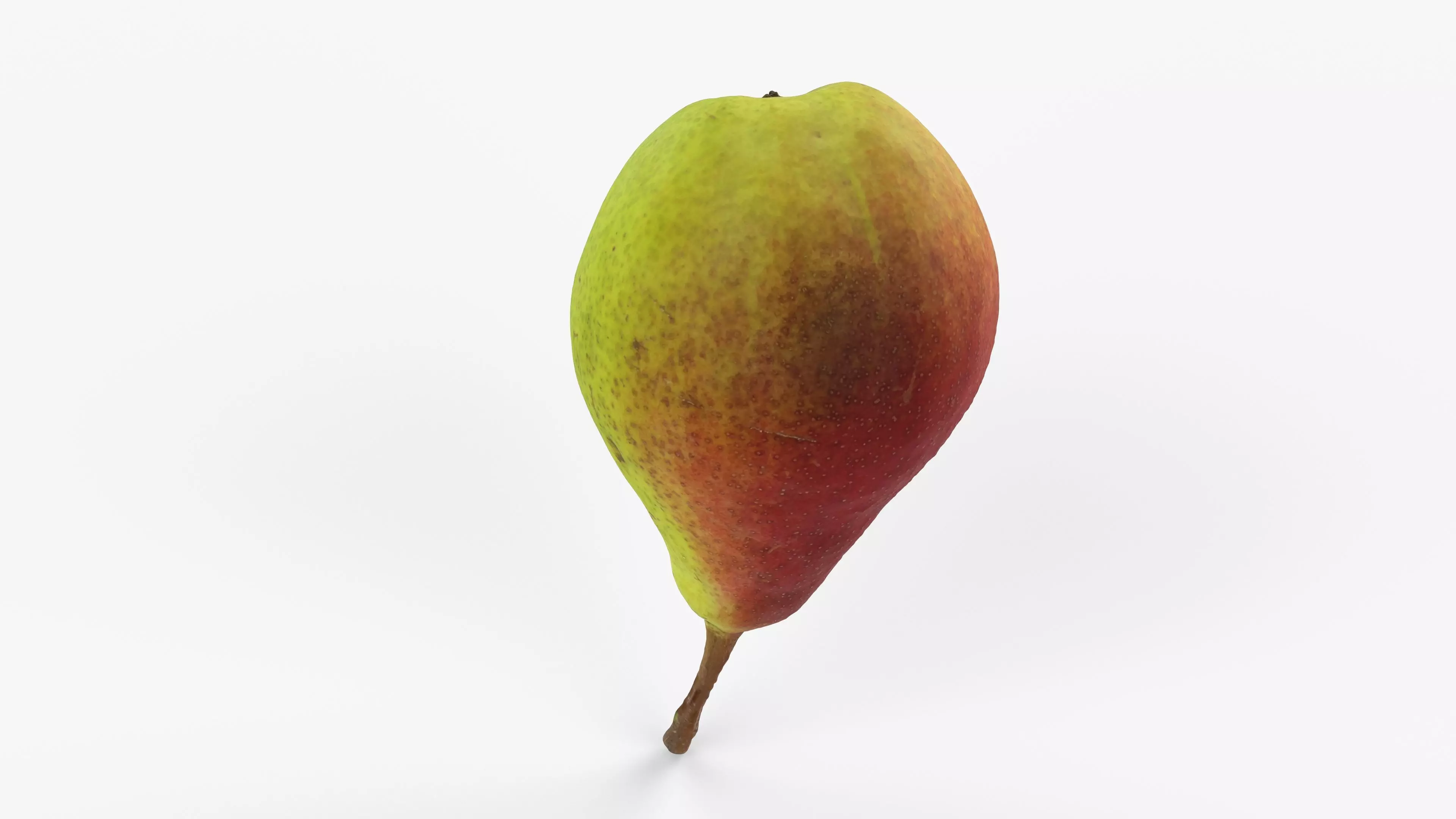 Photorealistic 3D scan of ripe pear Low-poly 3D model_12