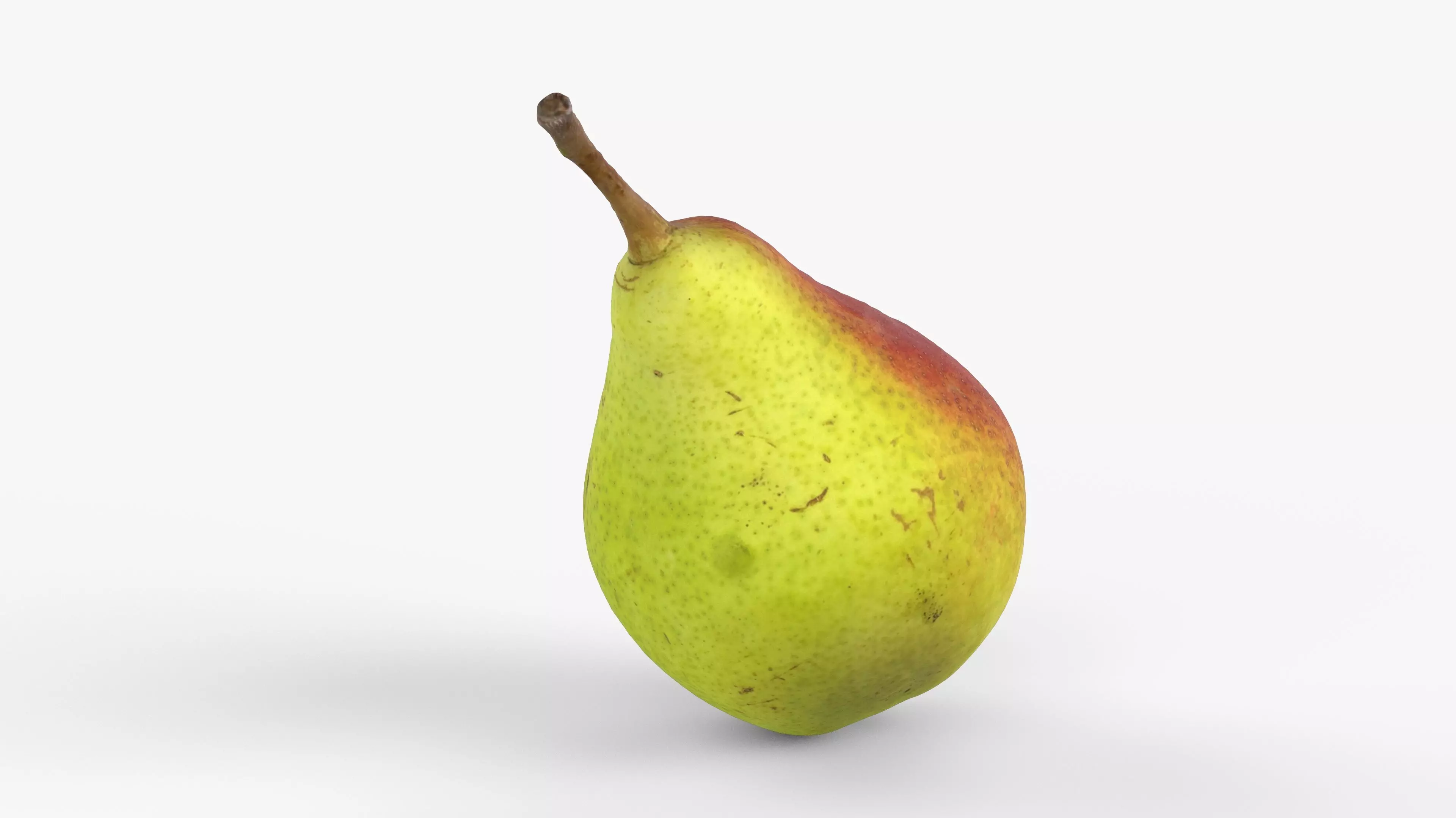 Photorealistic 3D scan of ripe pear Low-poly 3D model_14