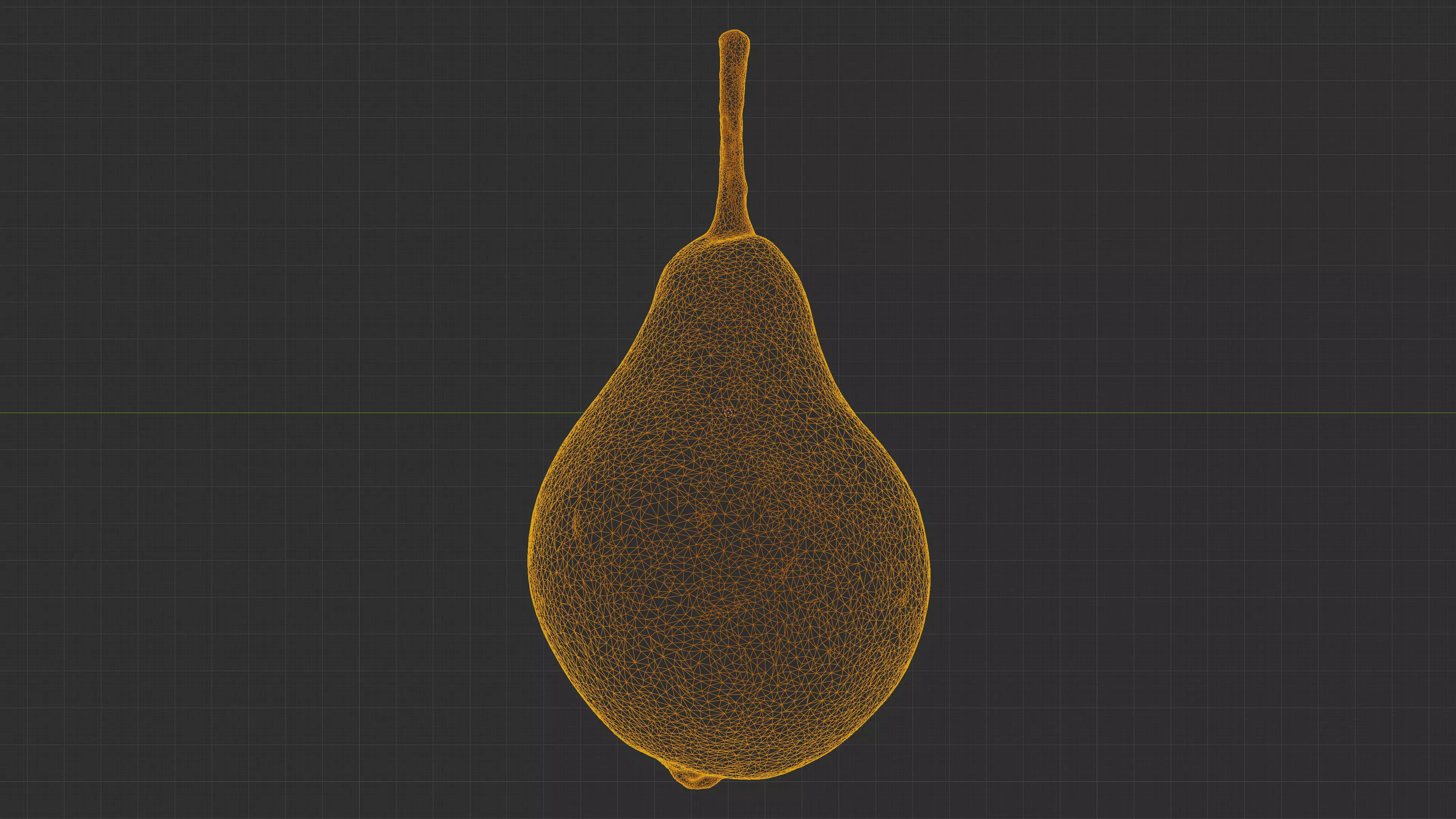 Photorealistic 3D scan of ripe pear Low-poly 3D model_29