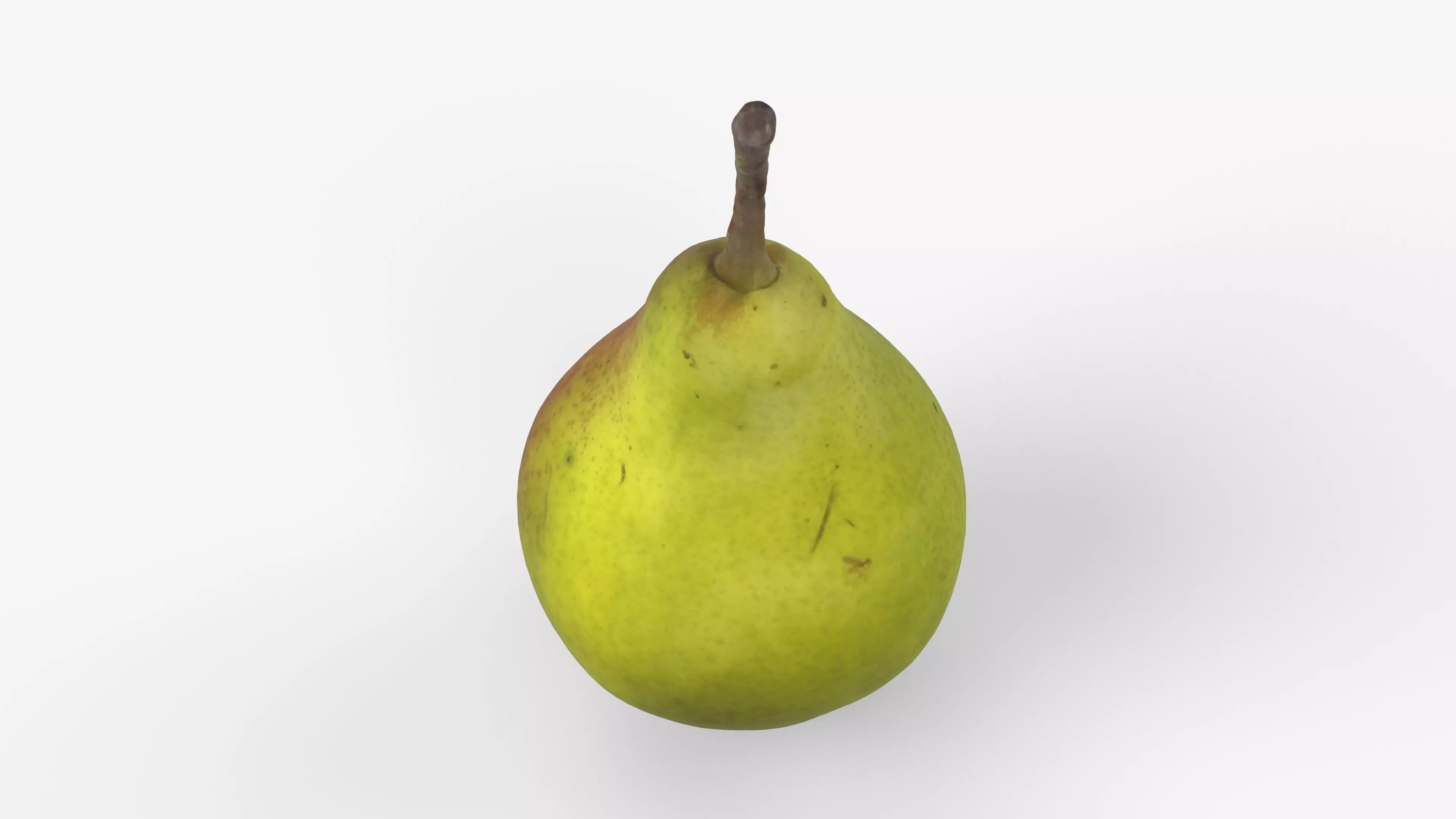 Photorealistic 3D scan of ripe pear Low-poly 3D model_13