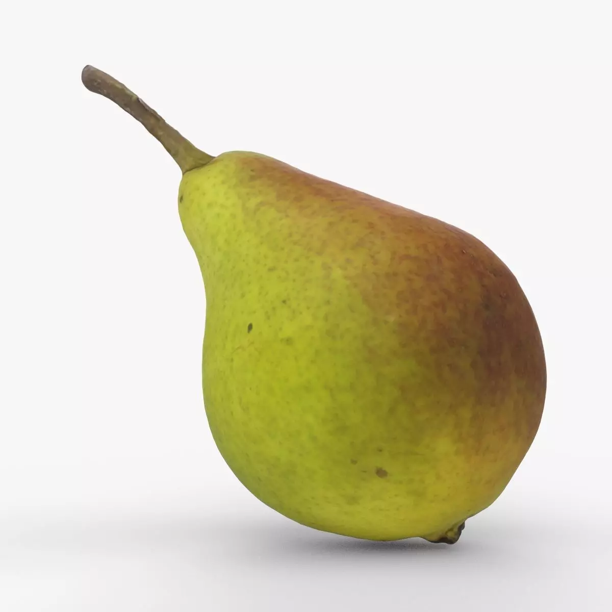Photorealistic 3D scan of ripe pear Low-poly 3D model_0