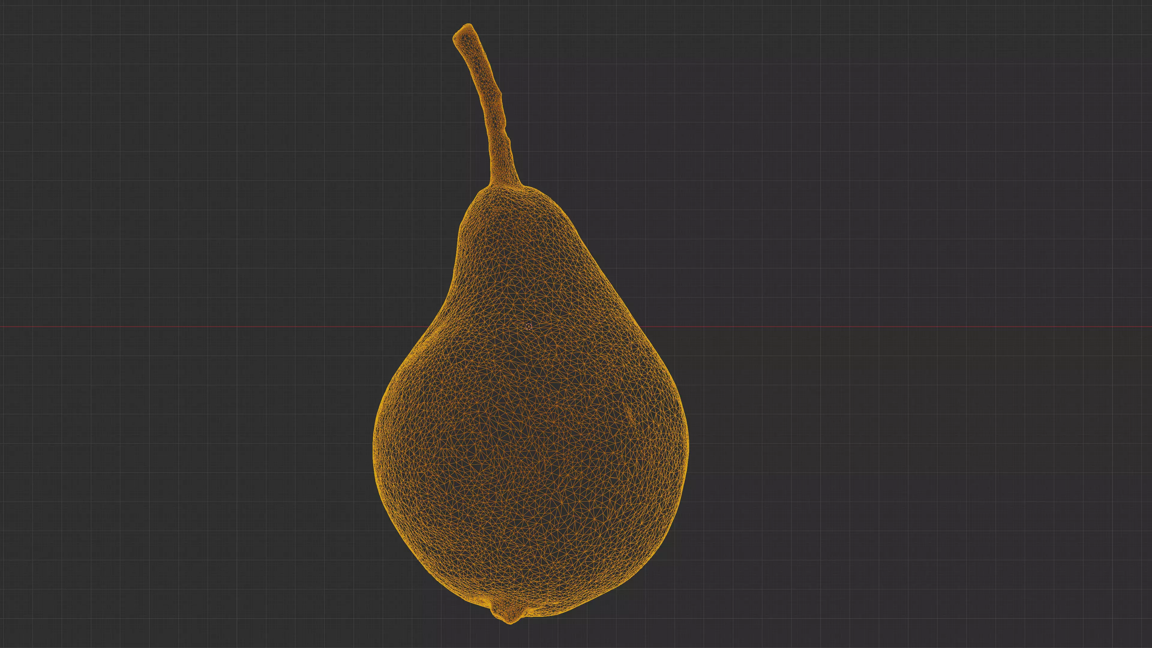 Photorealistic 3D scan of ripe pear Low-poly 3D model_27