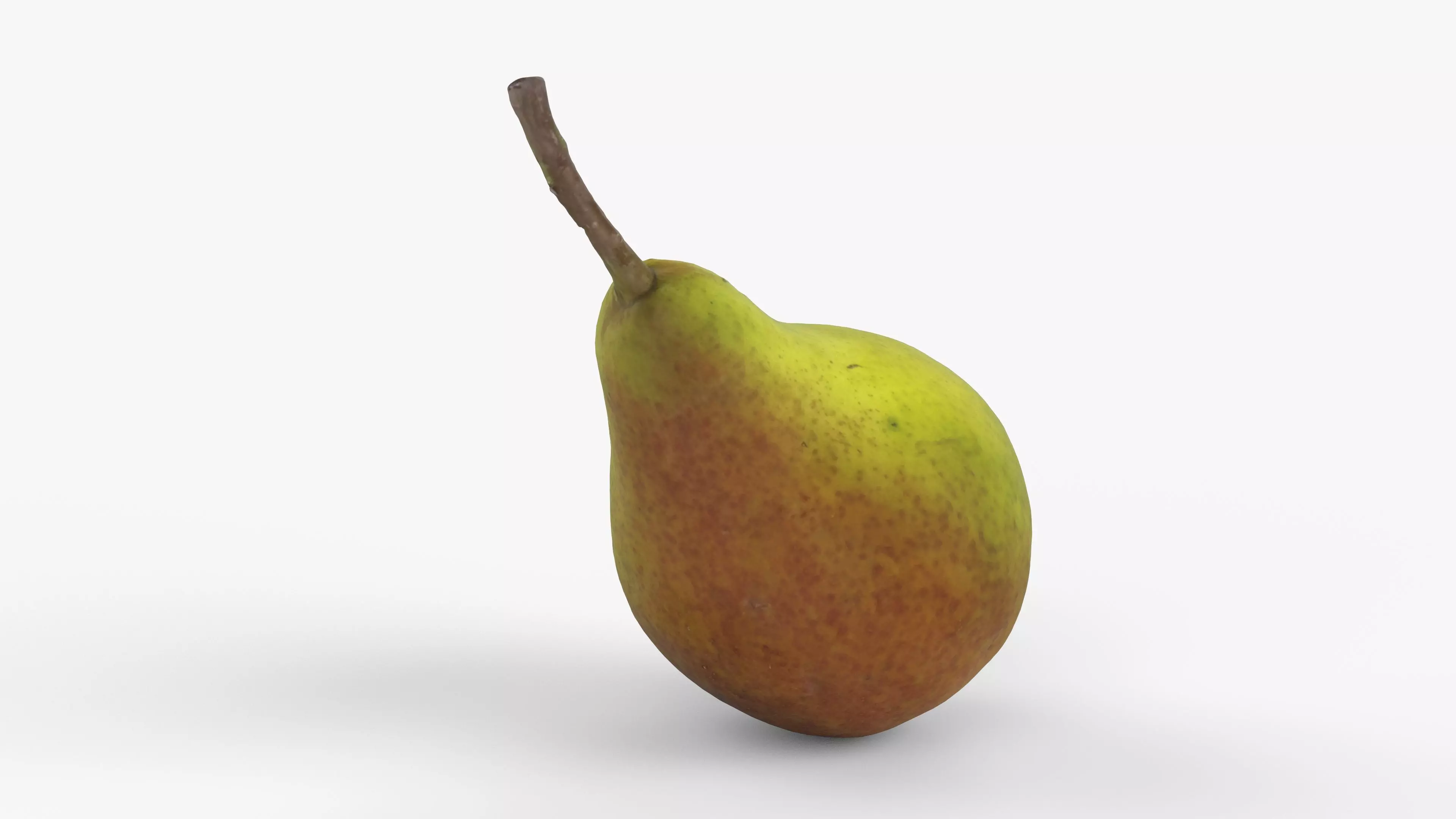 Photorealistic 3D scan of ripe pear Low-poly 3D model_12