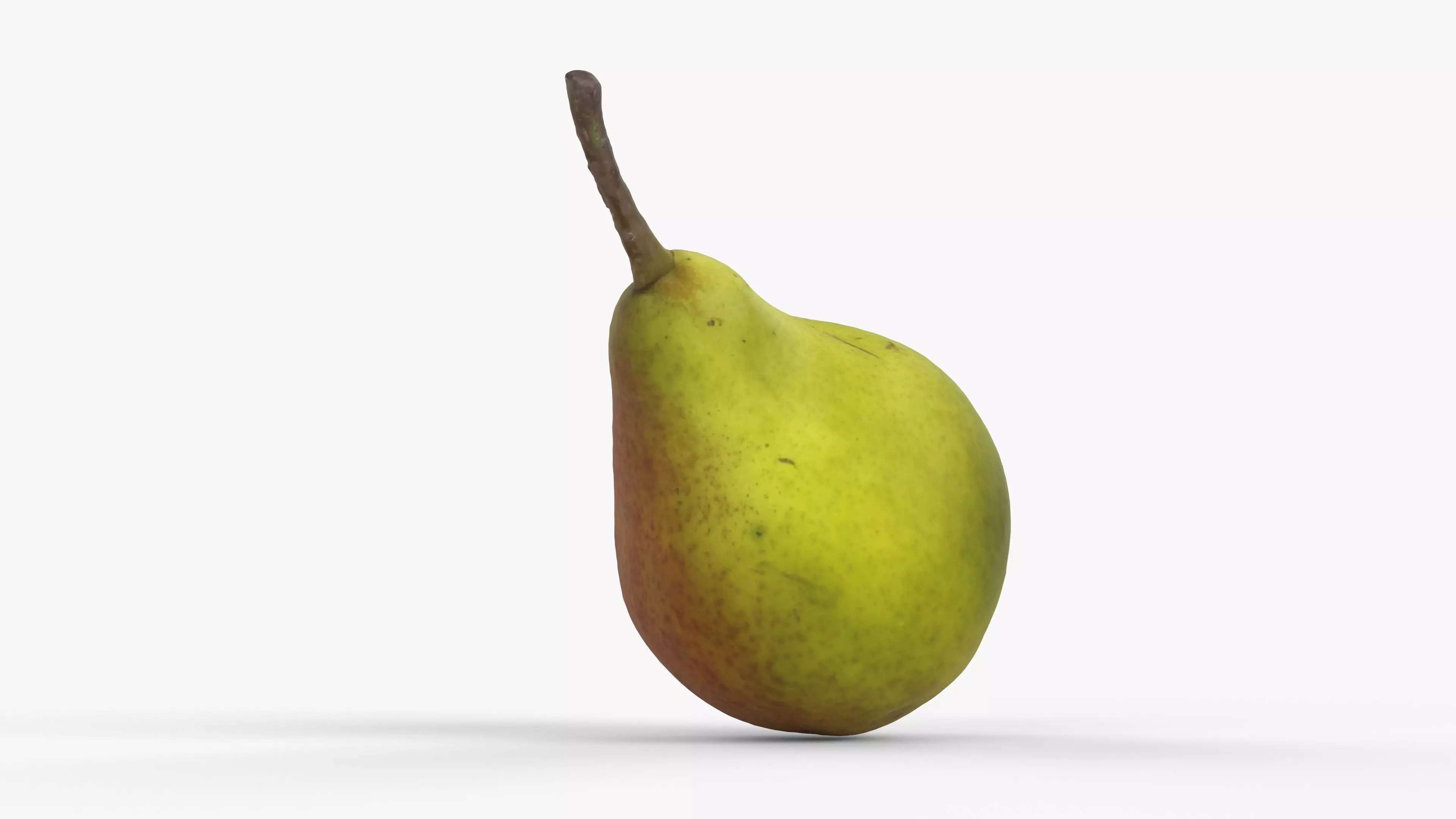 Photorealistic 3D scan of ripe pear Low-poly 3D model_7