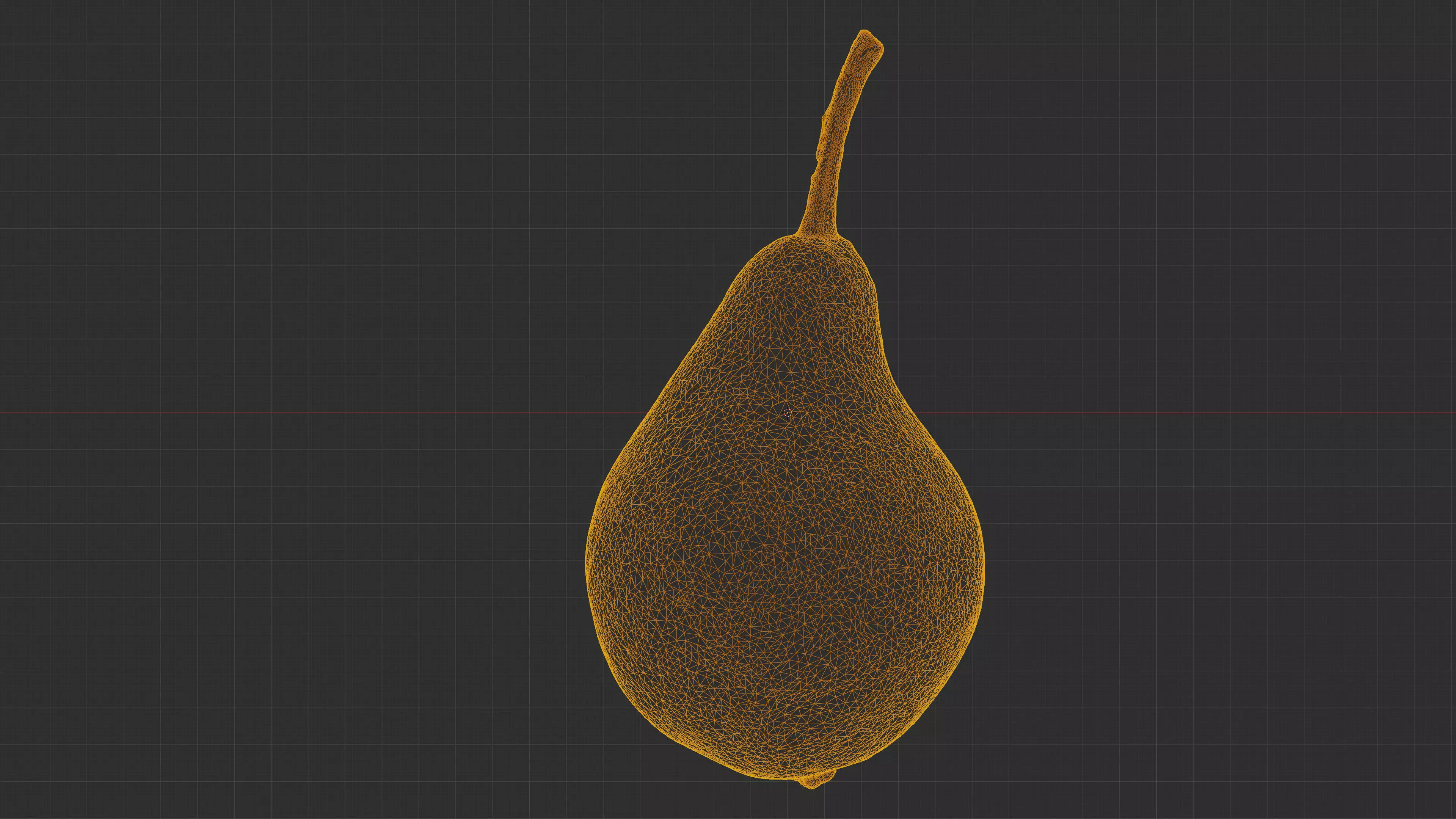 Photorealistic 3D scan of ripe pear Low-poly 3D model_26