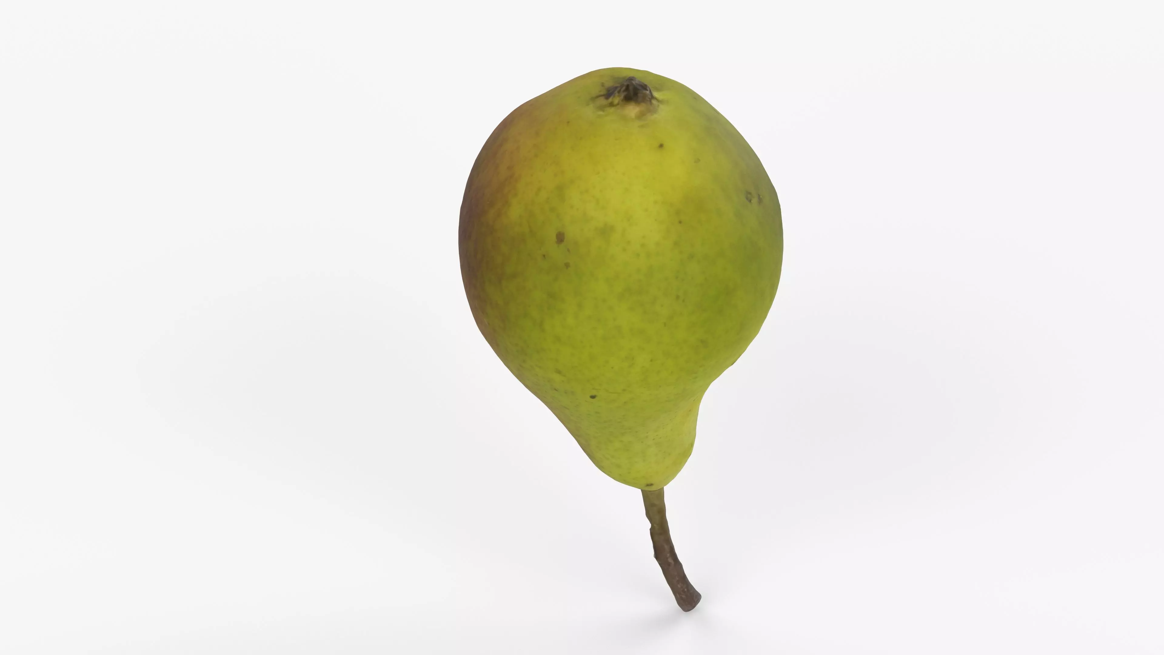 Photorealistic 3D scan of ripe pear Low-poly 3D model_14