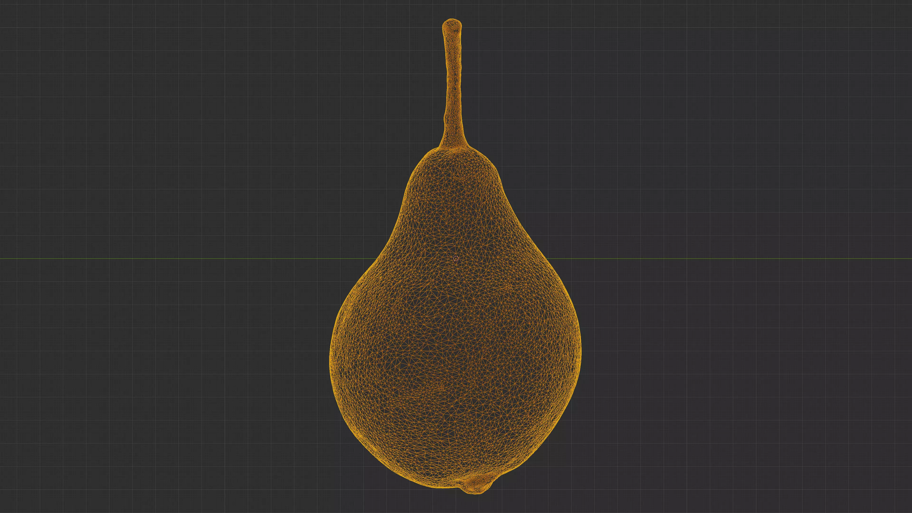 Photorealistic 3D scan of ripe pear Low-poly 3D model_28