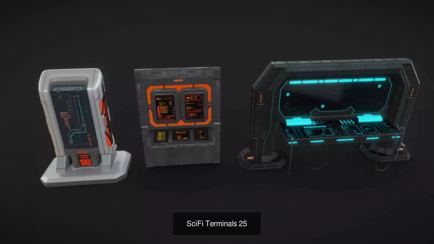 SciFi Terminals 3D Model Collection_8