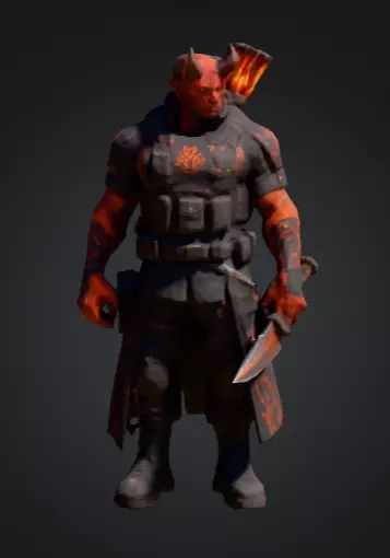 Hell Bringer Ultimate Edition Low-poly 3D model_1