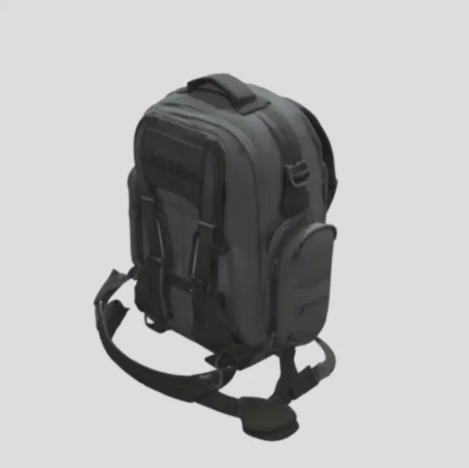 Mini backpack  3D model_5