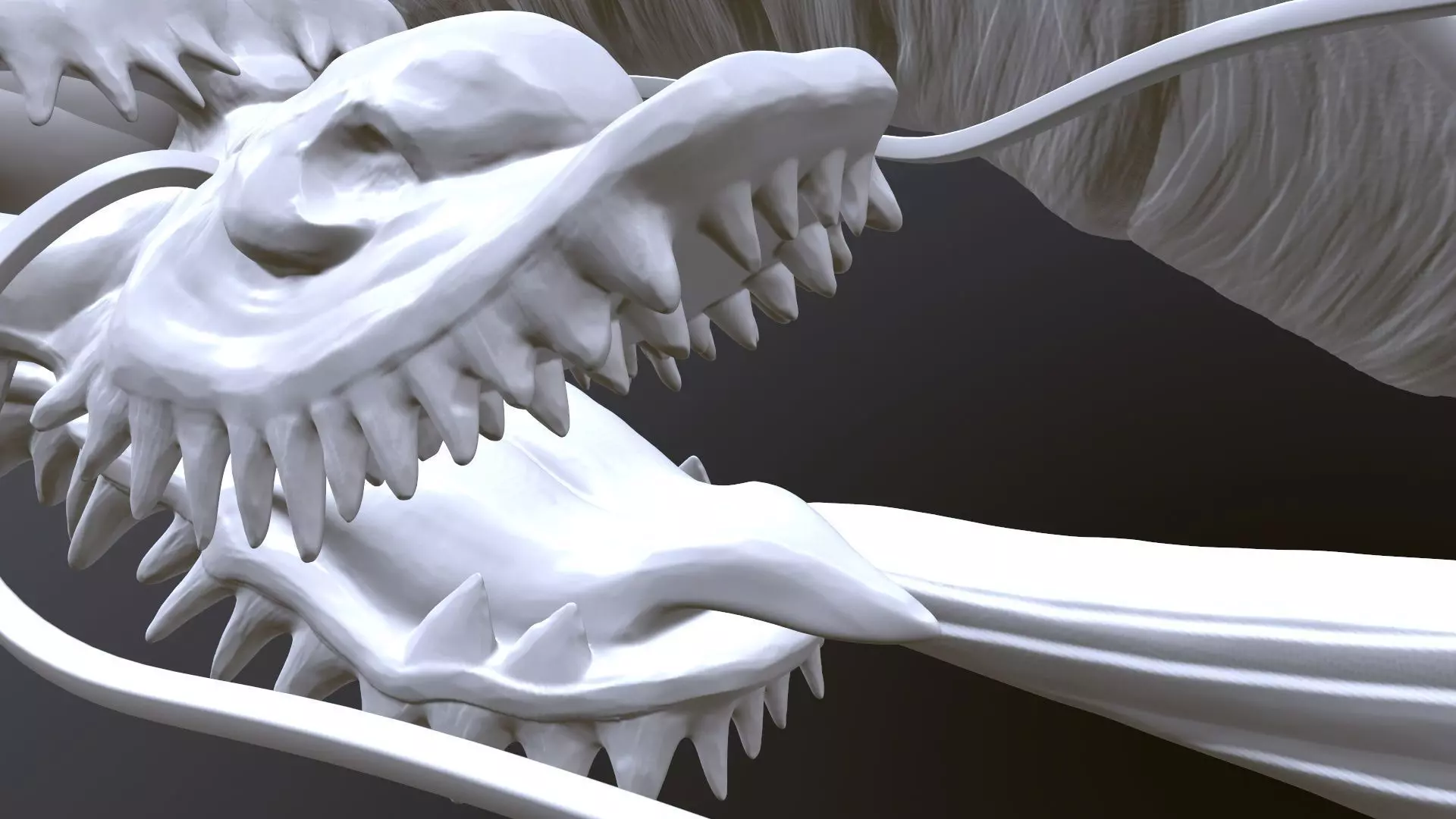 Japanese Carved Dragon High Poly 3D model_3