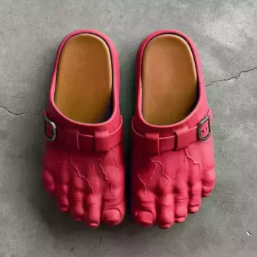 Hulk Foot Clogs shoes Props Second Life toy 3D print model