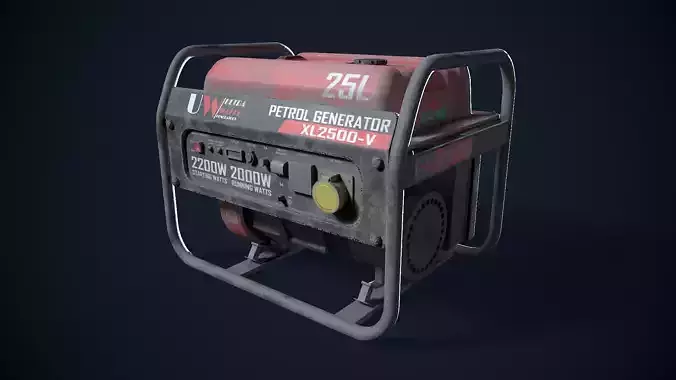 Dirty Petrol Generator 3D model