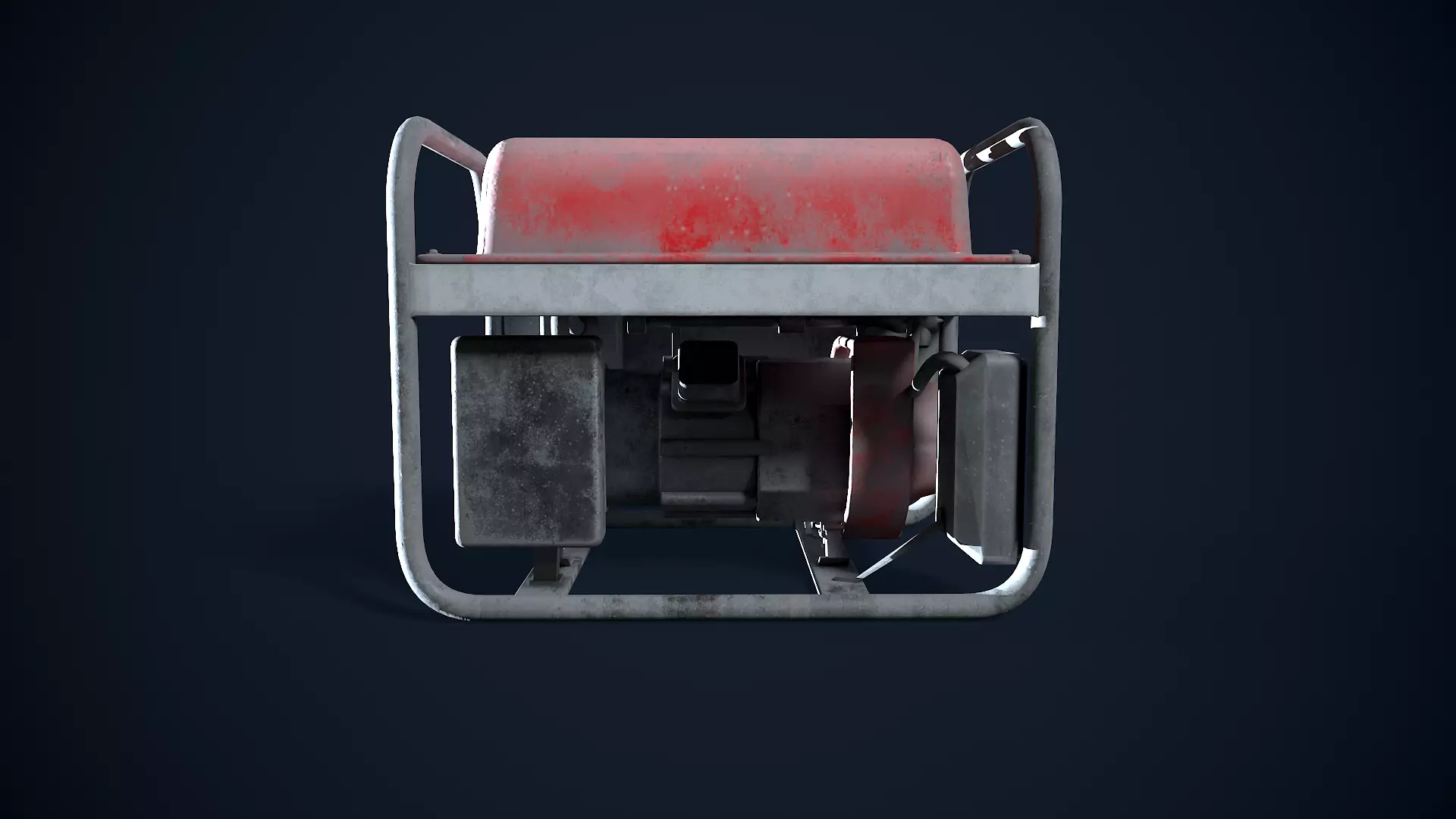 Dirty Petrol Generator 3D model 3D model_8