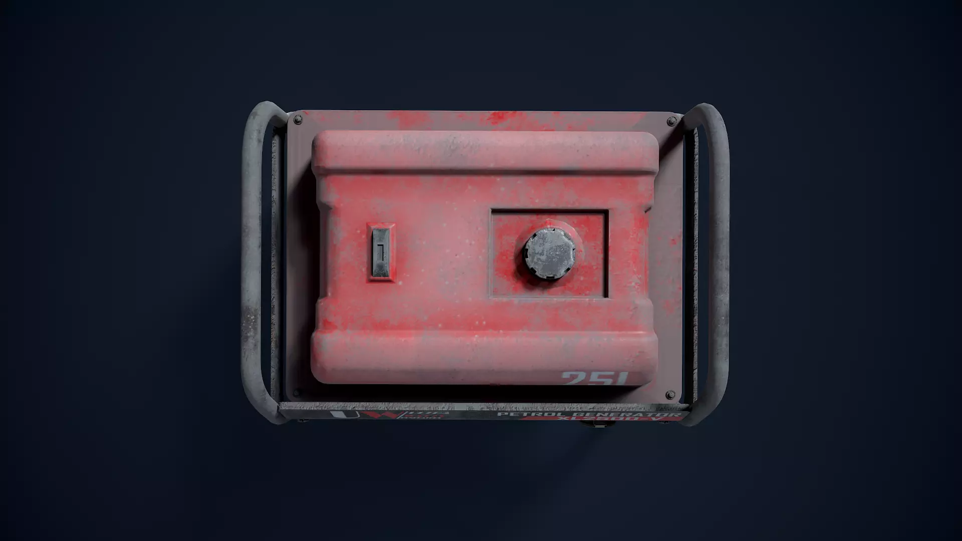 Dirty Petrol Generator 3D model 3D model_6