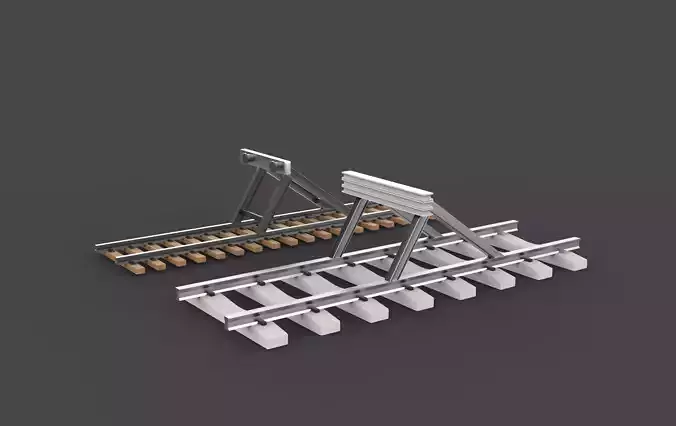 Buffer stop 3D model