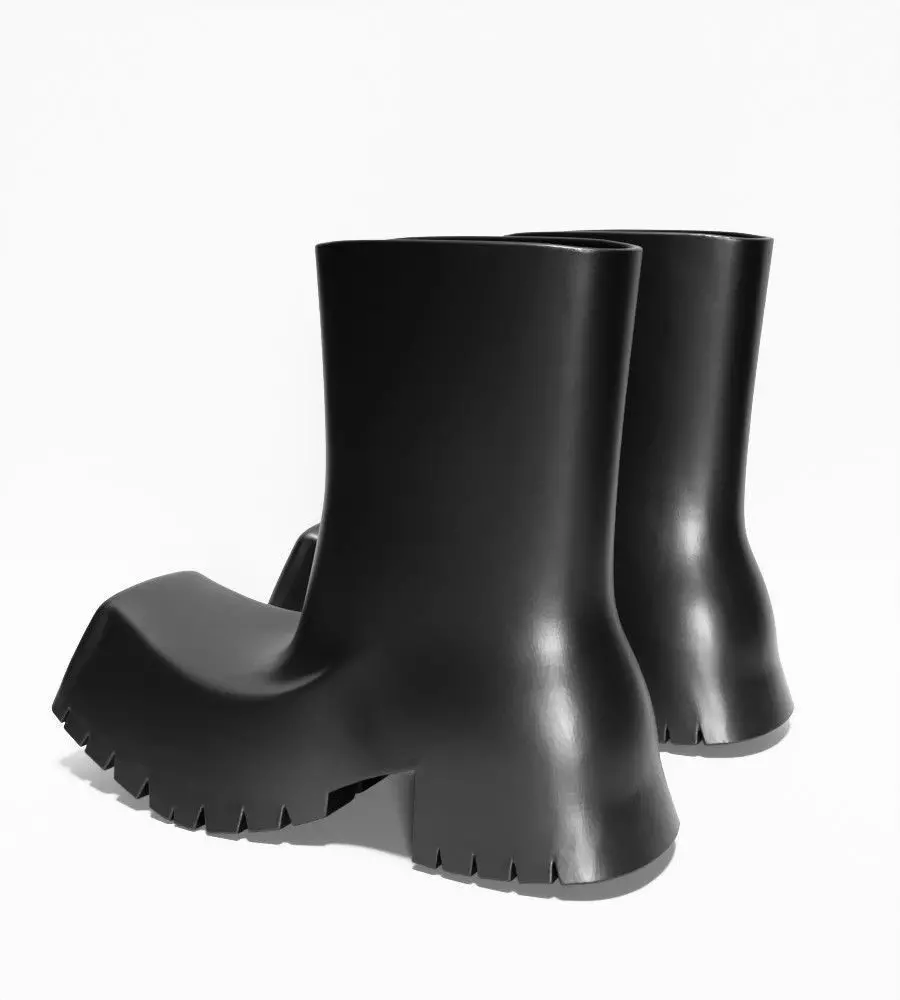 Bottega Veneta Puddle Boots chunky shoes Props Second Life toy 3D print model_8