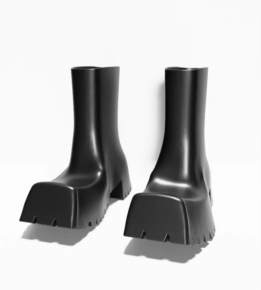 Bottega Veneta Puddle Boots chunky shoes Props Second Life toy 3D print model_2