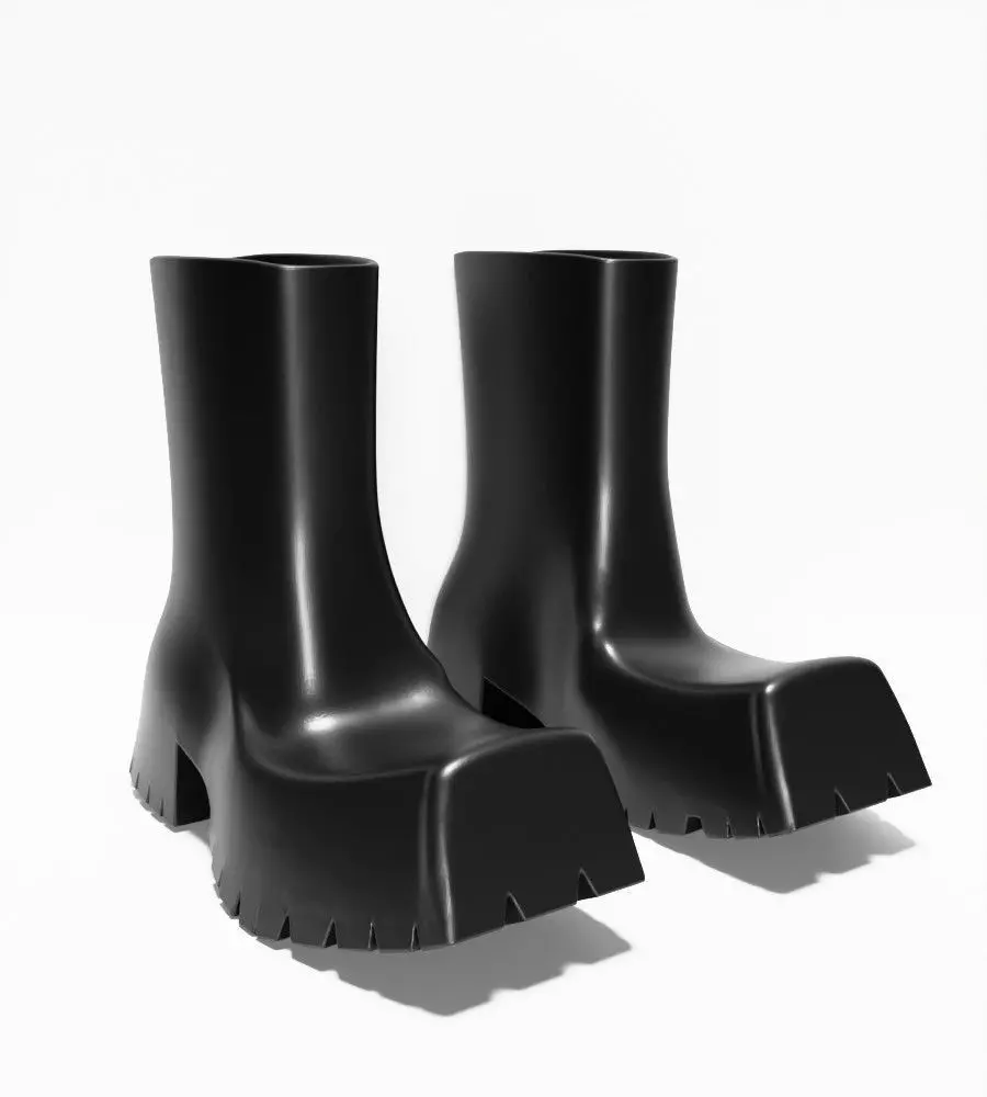 Bottega Veneta Puddle Boots chunky shoes Props Second Life toy 3D print model_20