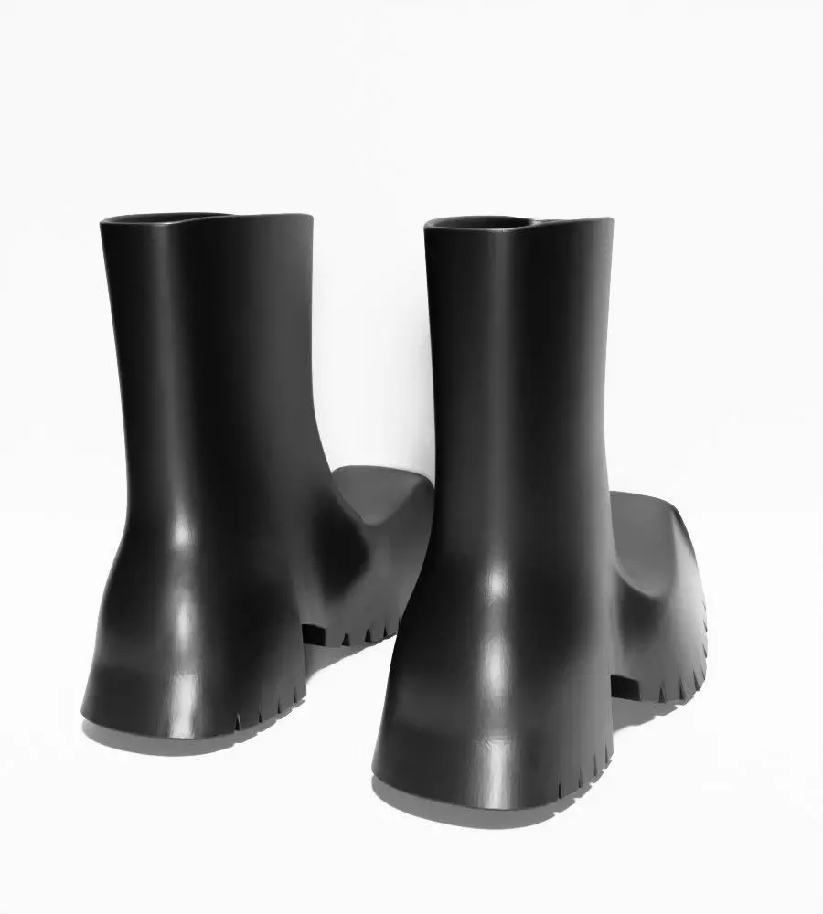 Bottega Veneta Puddle Boots chunky shoes Props Second Life toy 3D print model_13