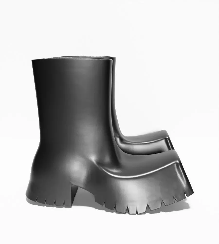 Bottega Veneta Puddle Boots chunky shoes Props Second Life toy 3D print model_17