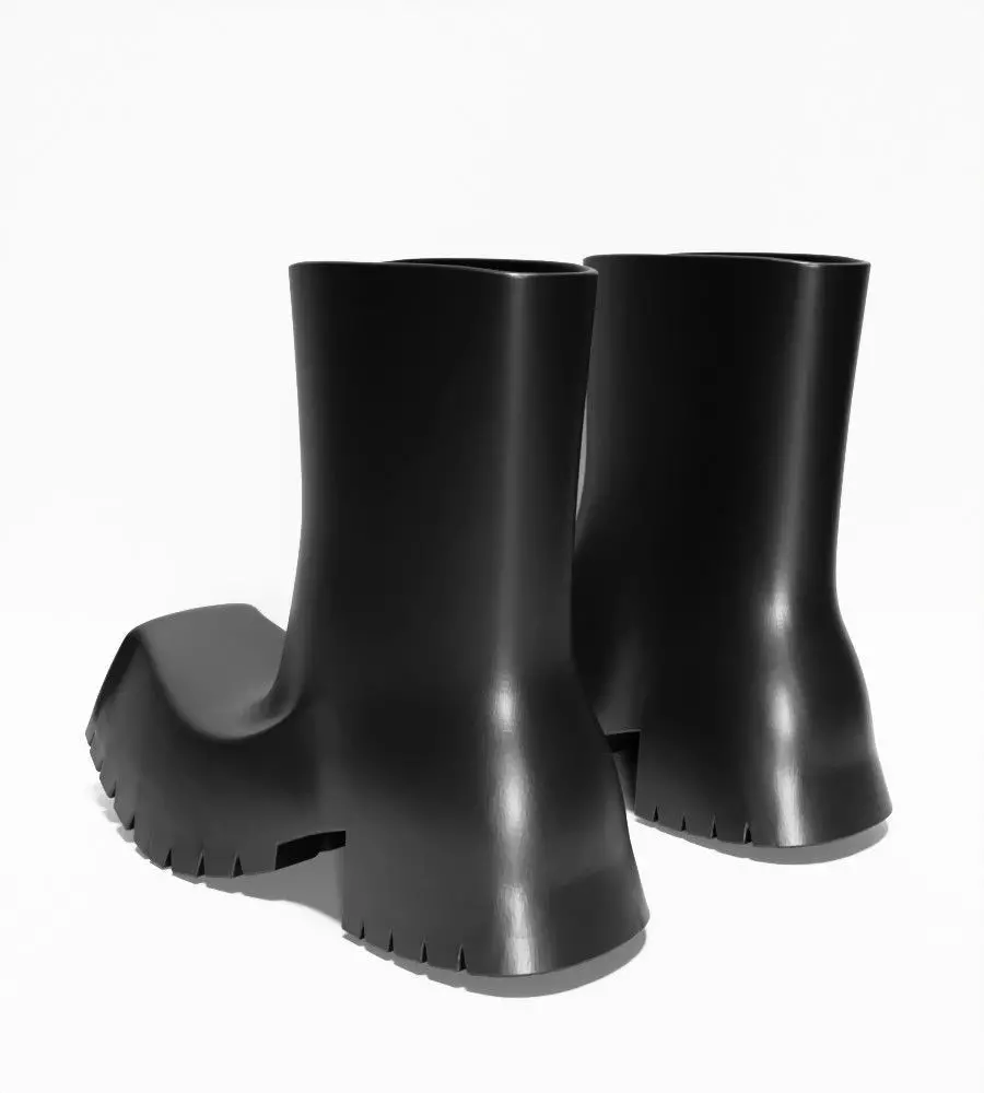 Bottega Veneta Puddle Boots chunky shoes Props Second Life toy 3D print model_9