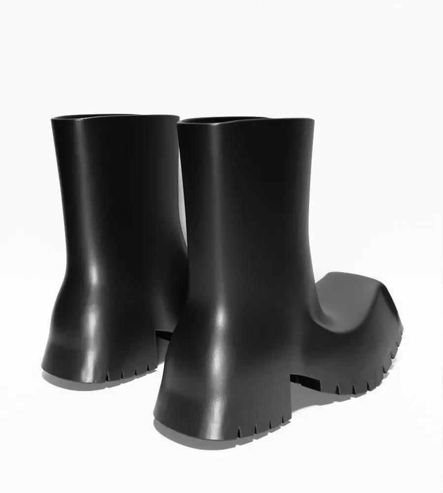 Bottega Veneta Puddle Boots chunky shoes Props Second Life toy 3D print model_14