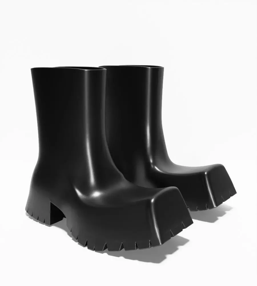 Bottega Veneta Puddle Boots chunky shoes Props Second Life toy 3D print model_19